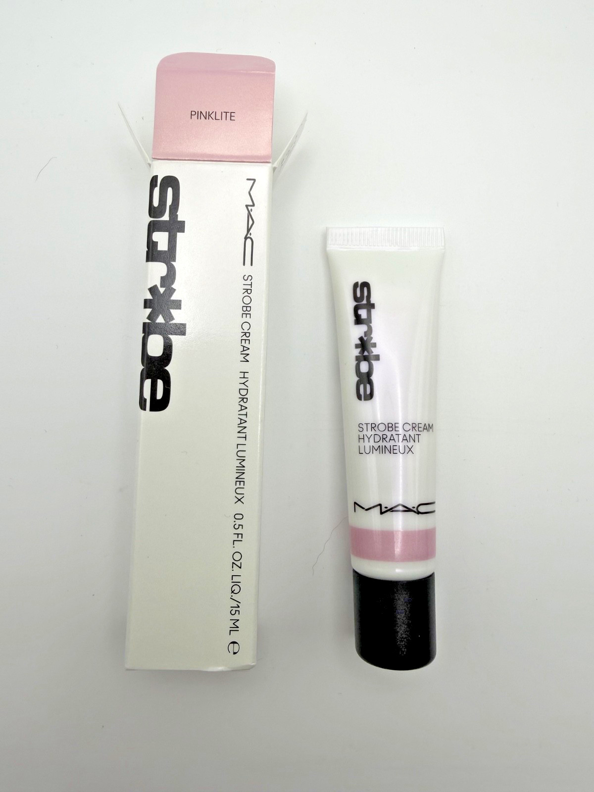 MAC STROBE CREAM PINKLITE HYDRATANT LUMINEUX 0.5 OZ / 15 ML TRAVEL SIZE New