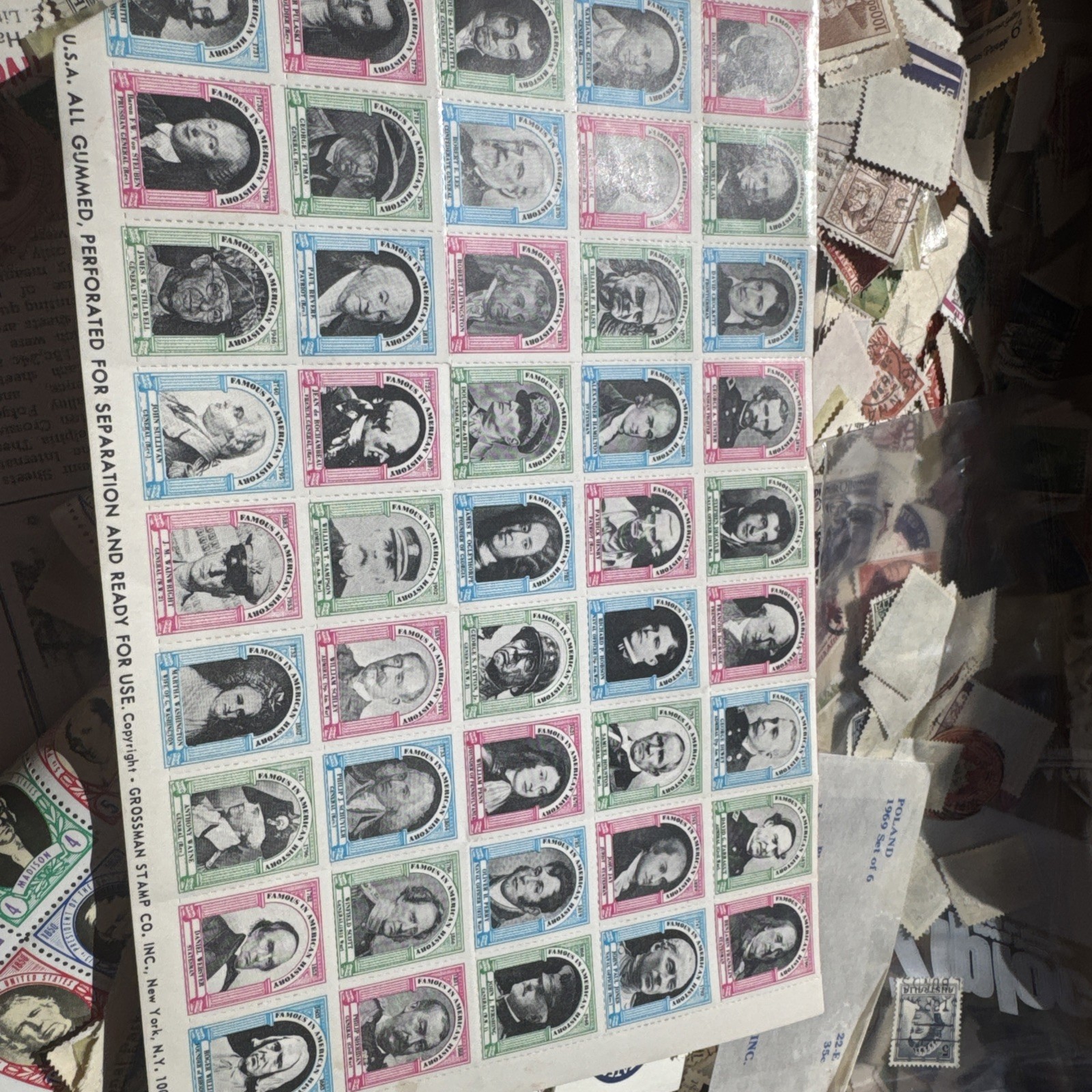 Stamp Collection Lot US World Postage Mixed Countries Used Acceptable Condition