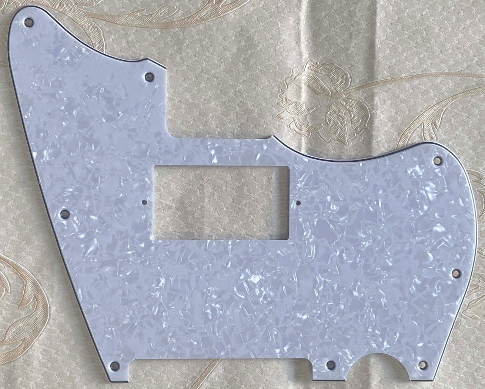 For Fender Jazzcaster Telemaster Hybrid PAF Style  Guitar Pickguard White Pearl