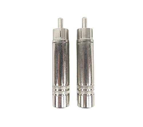 Calrad 34-537 RCA Plug to 1/4in Jack , Set of 2 - NOS, Free Shipping