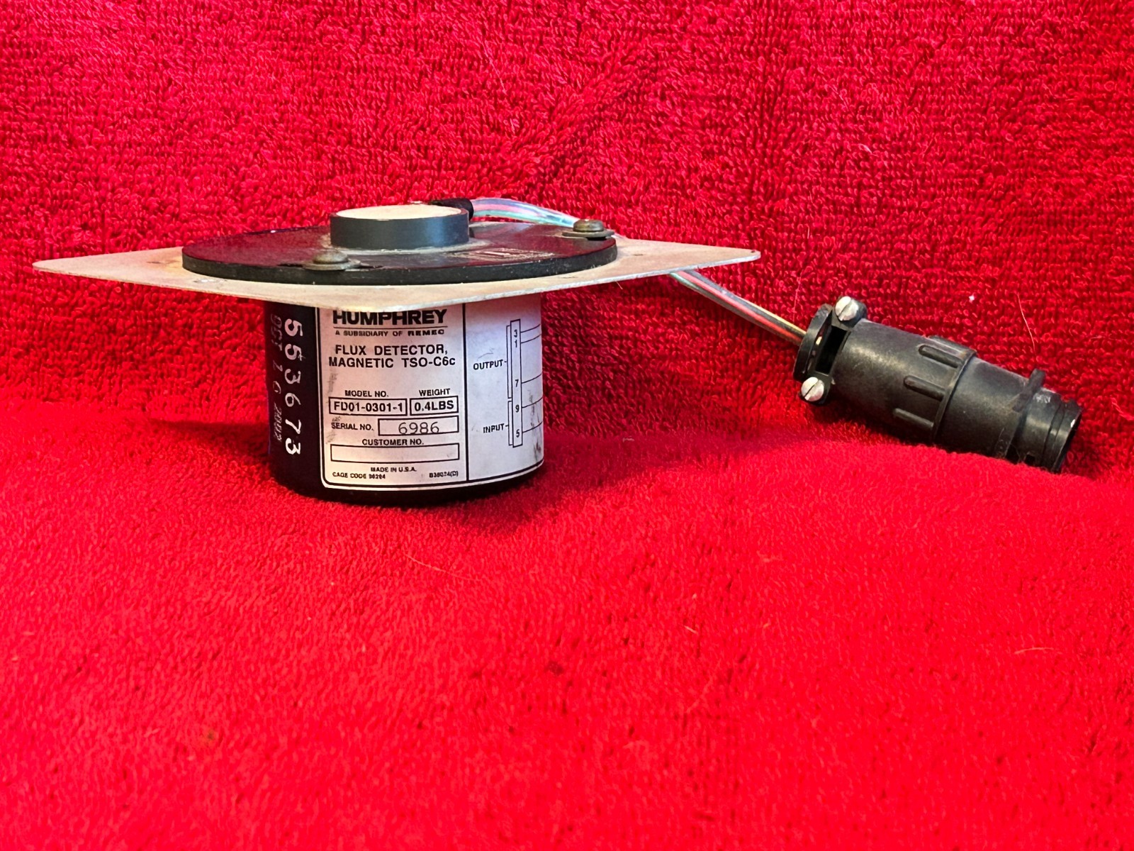 HUMPHREY MAGNETIC FLUX DETECTOR P/N FD01-0301-1 MID-CONTINENT INSTRUMENTS