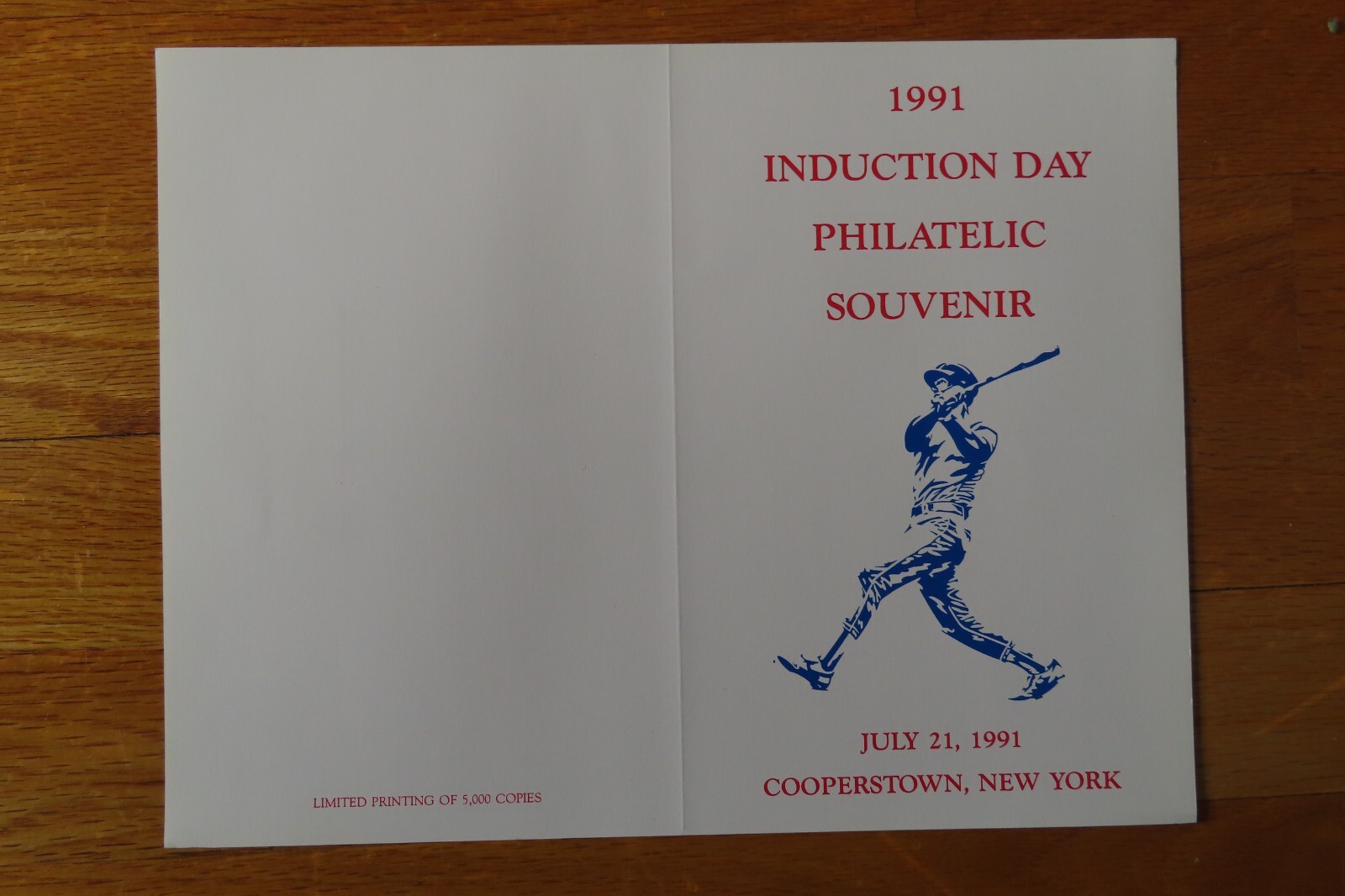 ROD CAREW JENKINS PERRY Baseball HOF Cooperstown Canceled July 21, 1991 Souvenir