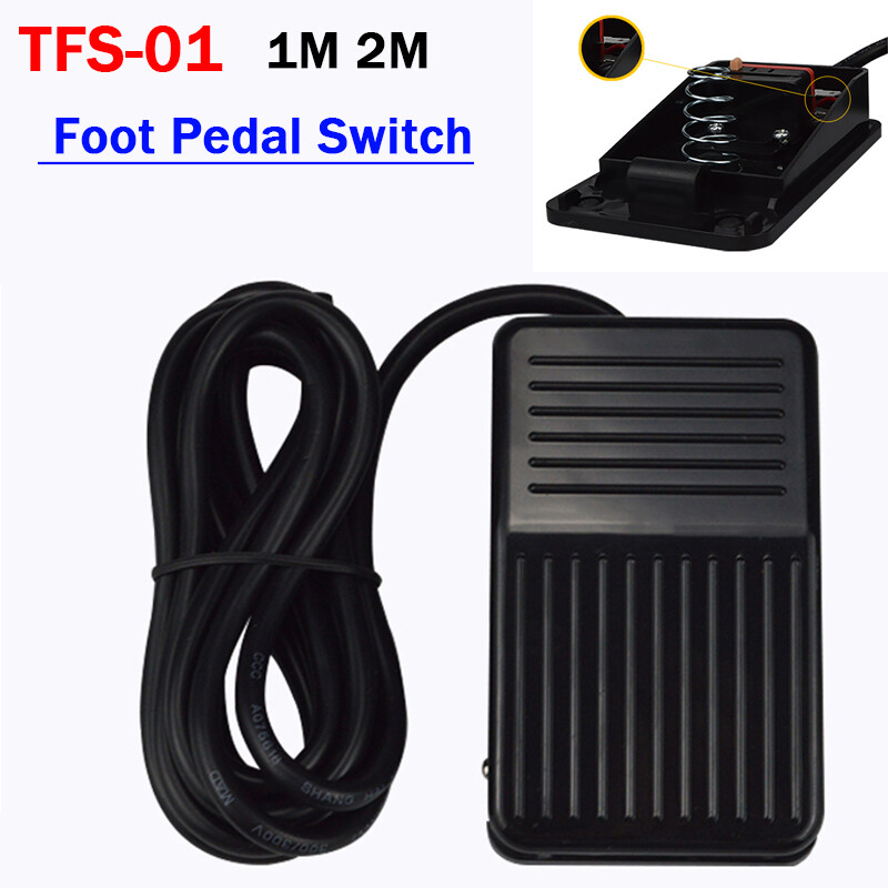 TFS-01 Foot Pedal Switch Foot-Operated Control Switches For Machine Pedals 1M 2M