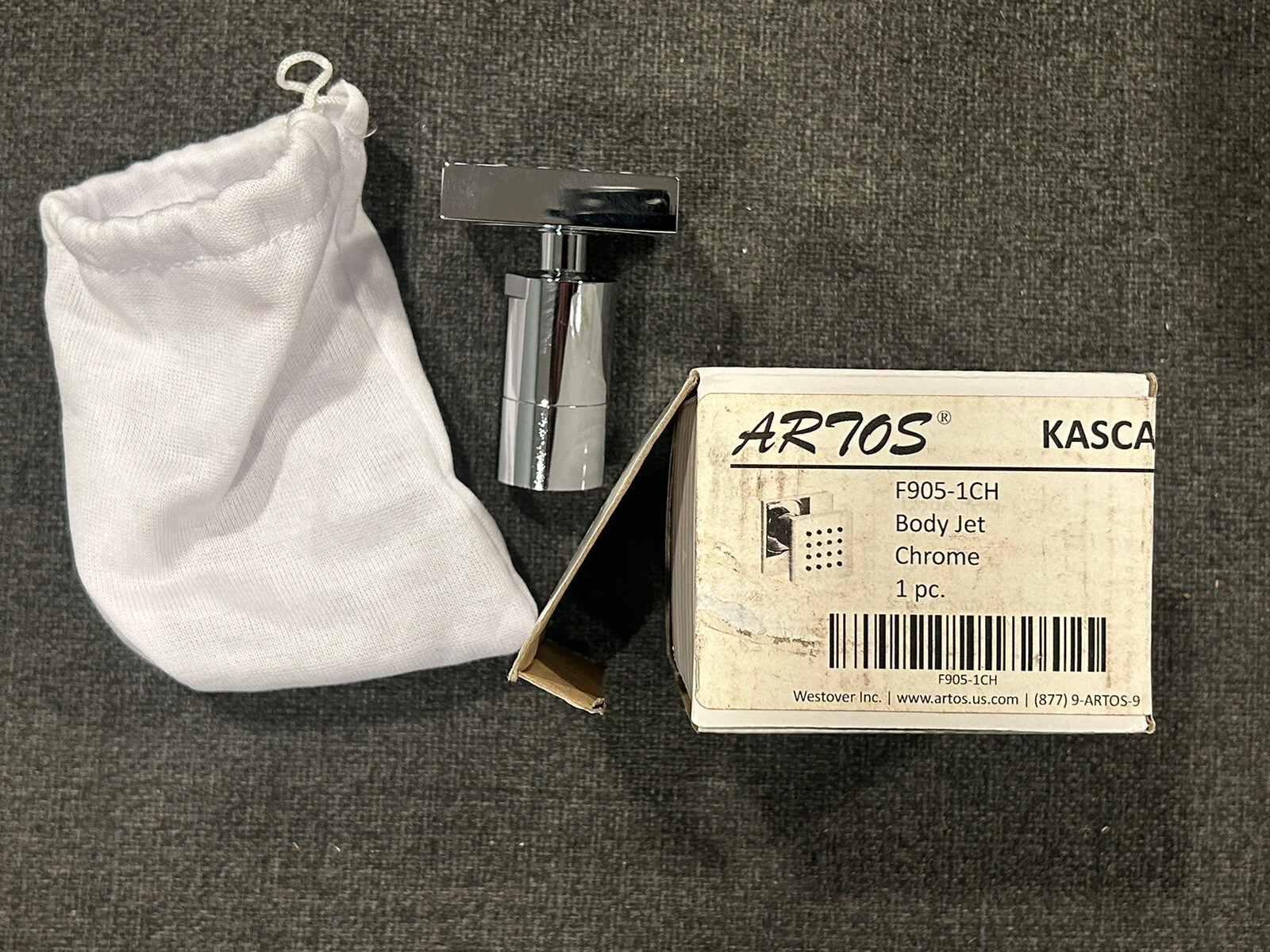 Artos Square Body Jet Chrome Finish - F905-1CH