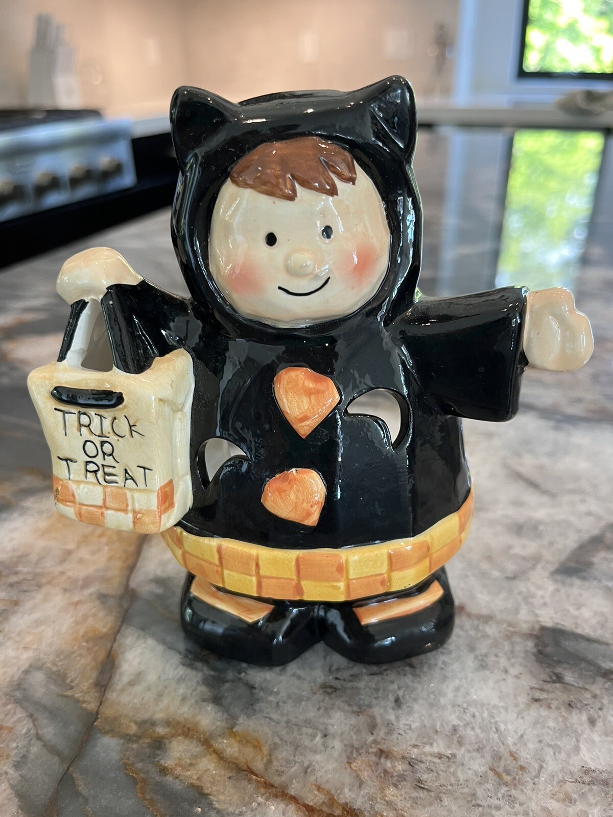 Halloween Child Cat Costume Tea light holder o3