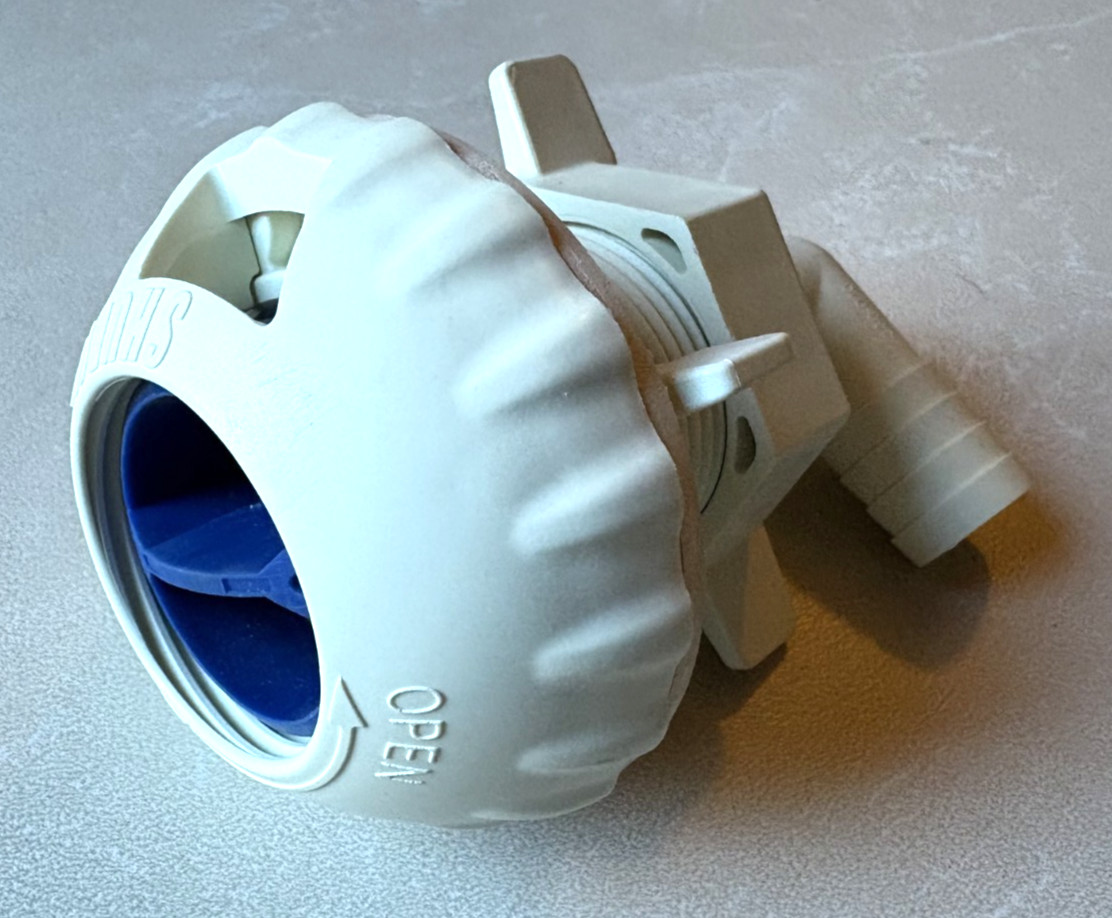 Shurflo Livewell Fill Valve with 3/4" Fitting 330-021 (NO BOX, ONLY ¾ FITTING)