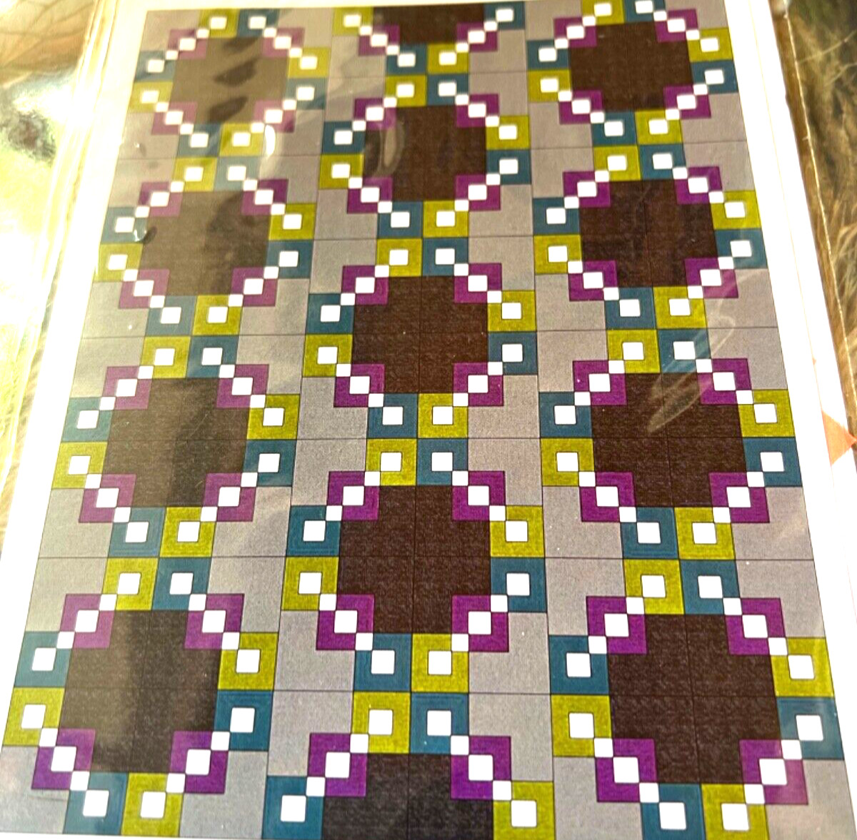 MODERN IRISH CHAIN Heather Kojan Quilt Pattern 72”x 96”  12” Block