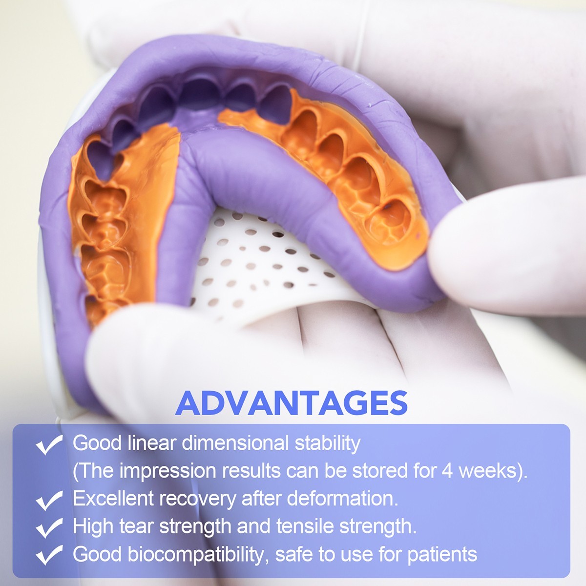 Dental Impression Material Impression Kit Putty Silicone Rubber Elastomeric Type