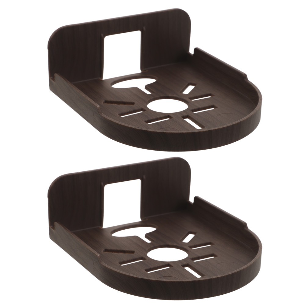 2Pcs Reusable Plastic Security Camera Wall Mount Floating Shelves for Indoor Use