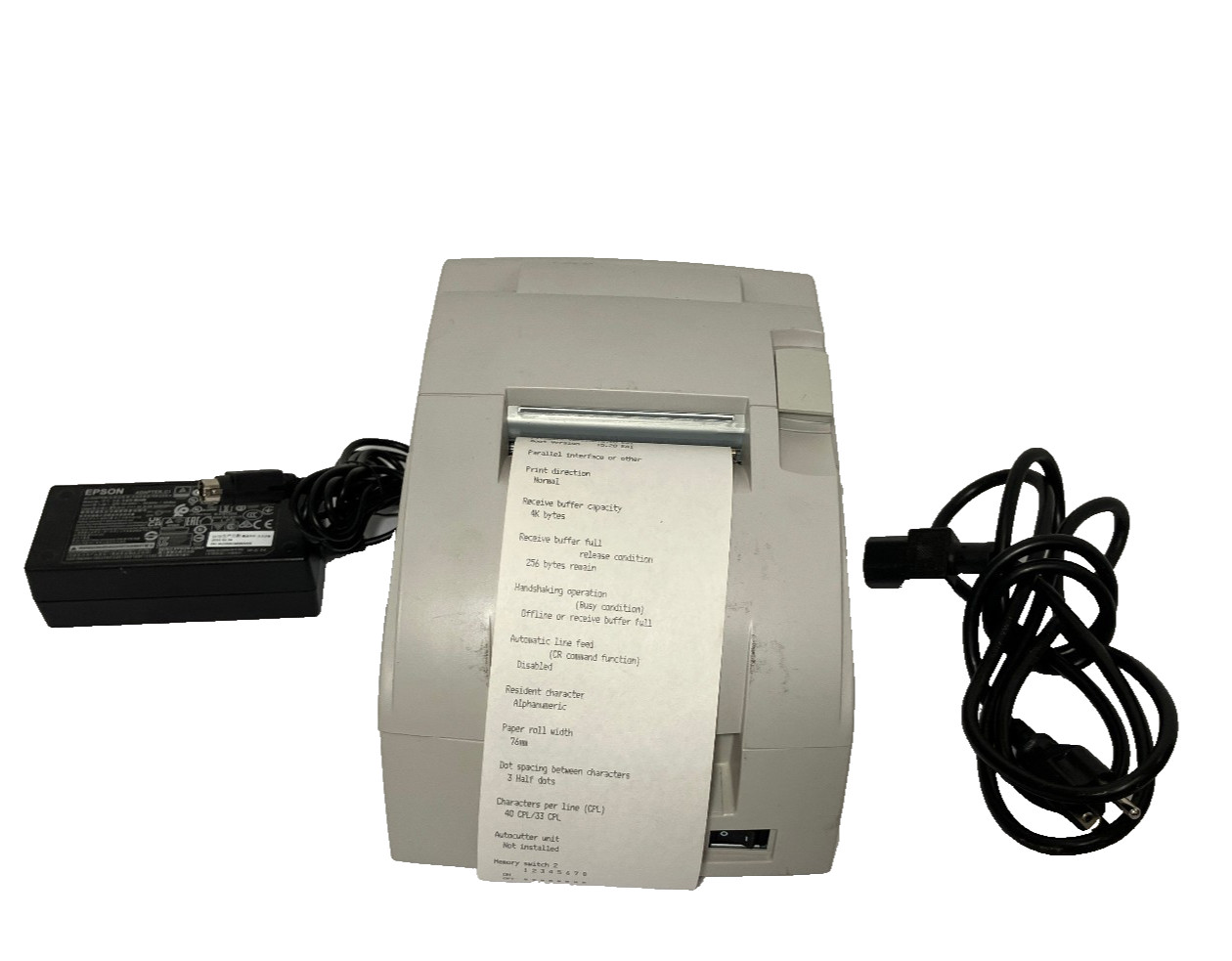 Epson TM-U220PD M188D Dot Matrix POS Receipt Printer P02 II Parallel White/Beige