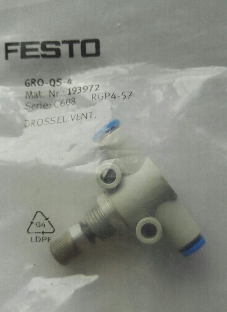 1PC New FESTO Throttle valve GRO-QS-4{193972}
