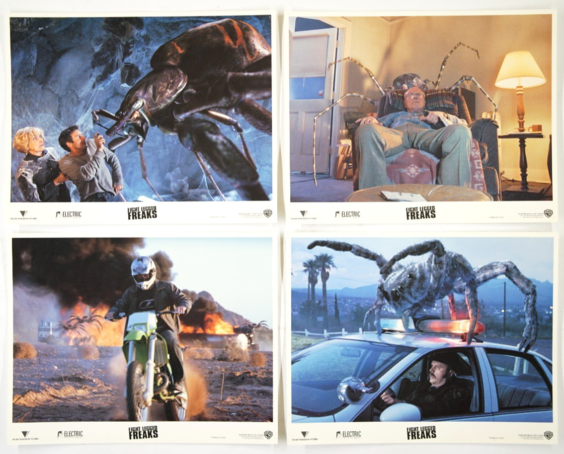 EIGHT LEGGED FREAKS Original Lot Set of 4 Movie Lobby Cards 2002 SPIDER HORROR