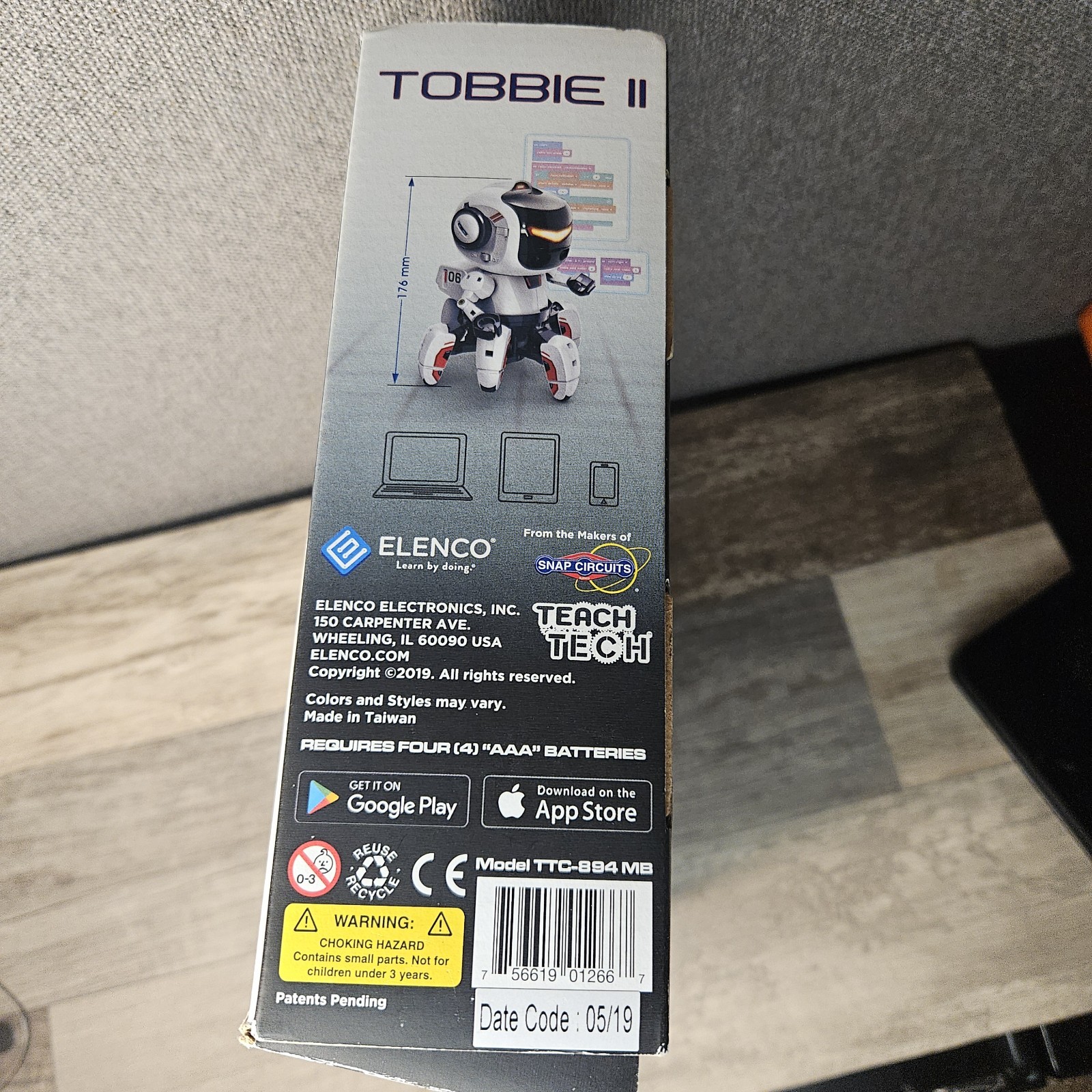 TOBBIE II Micro Bit- Build Coding Robot Kit- Edu STEM Toy - Open Box - Complete