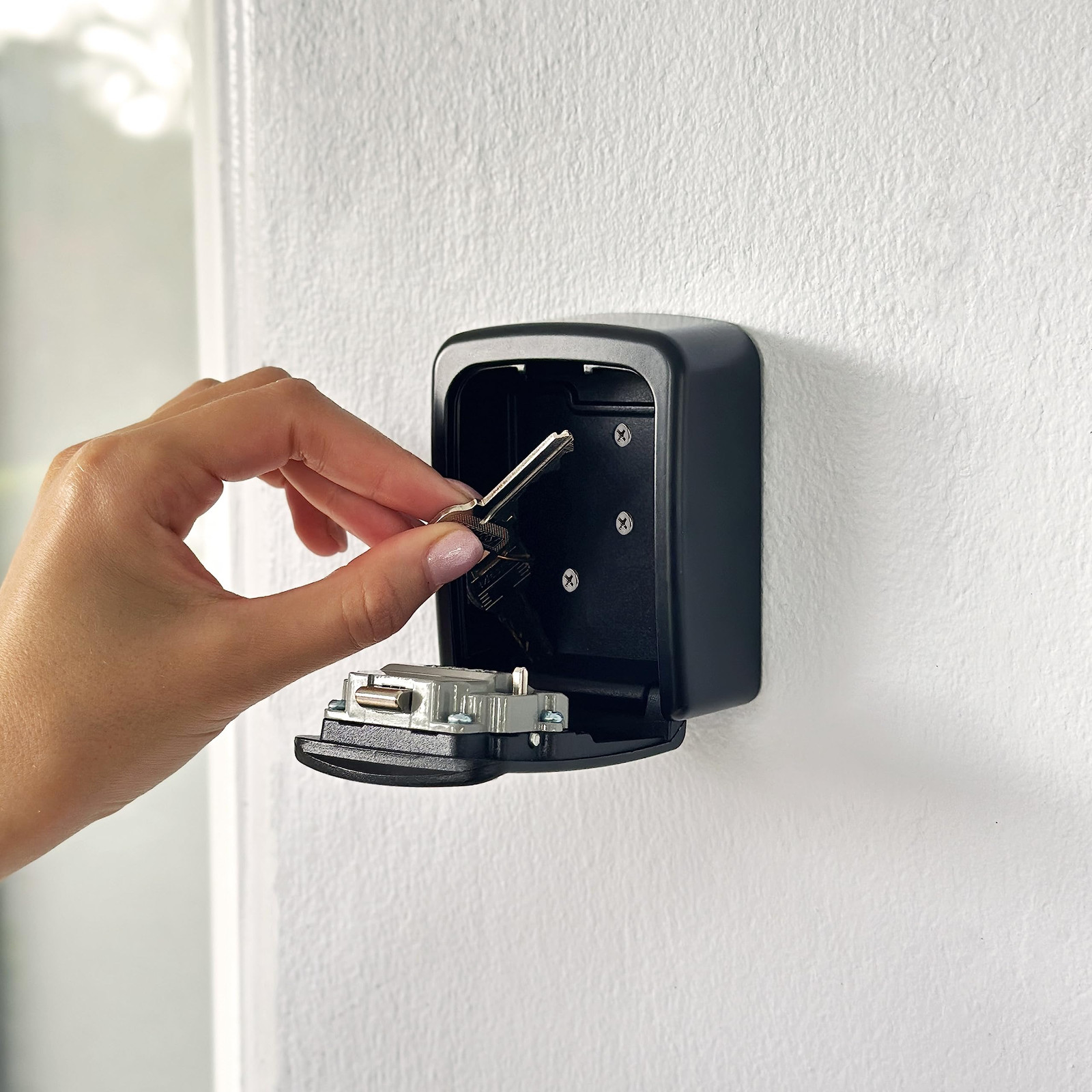 ® - Wall Mount Key Lock Box with 4-Digit Combination, Resettable Code, A B Sw...