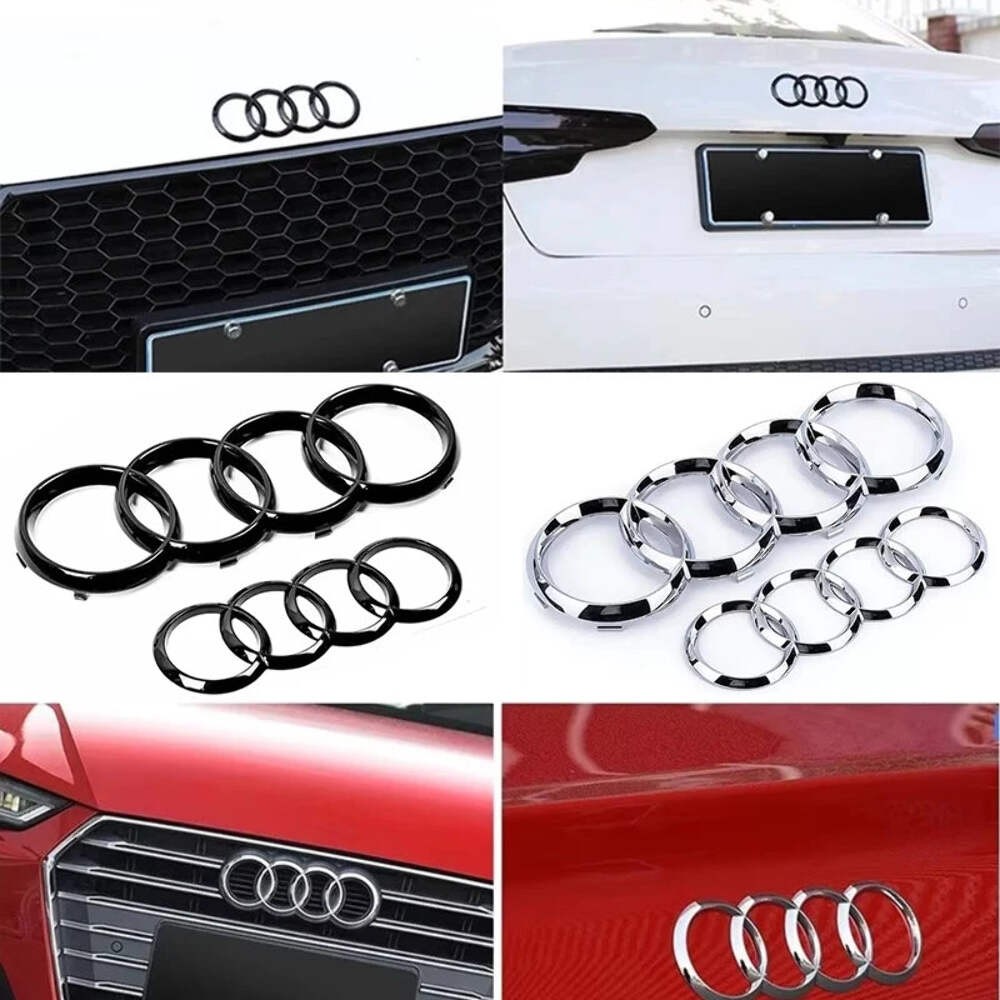 For Audi A3 A4 A5 A6 A7 Q2 Q3 Q5 Q8 TT ABS Black Hood Front Bonnet Grill Rear Tr