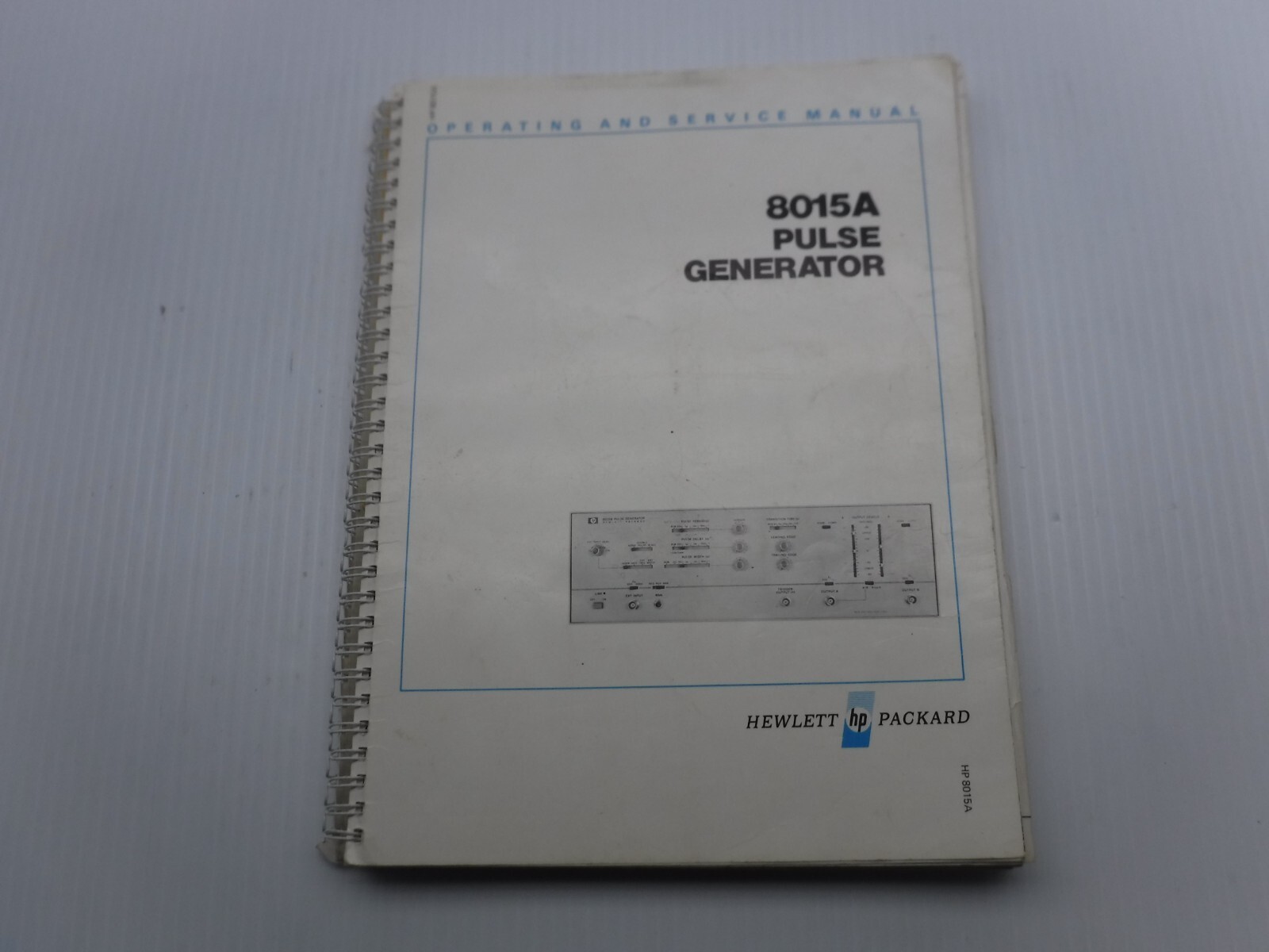 Hewlett Packard 8015A Pulse Generator Manual 8015-9008