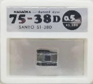 NAGAOKA Diamond Stylus 75-38D Silver for Sanyo ST-38D Record Player Needle Japan