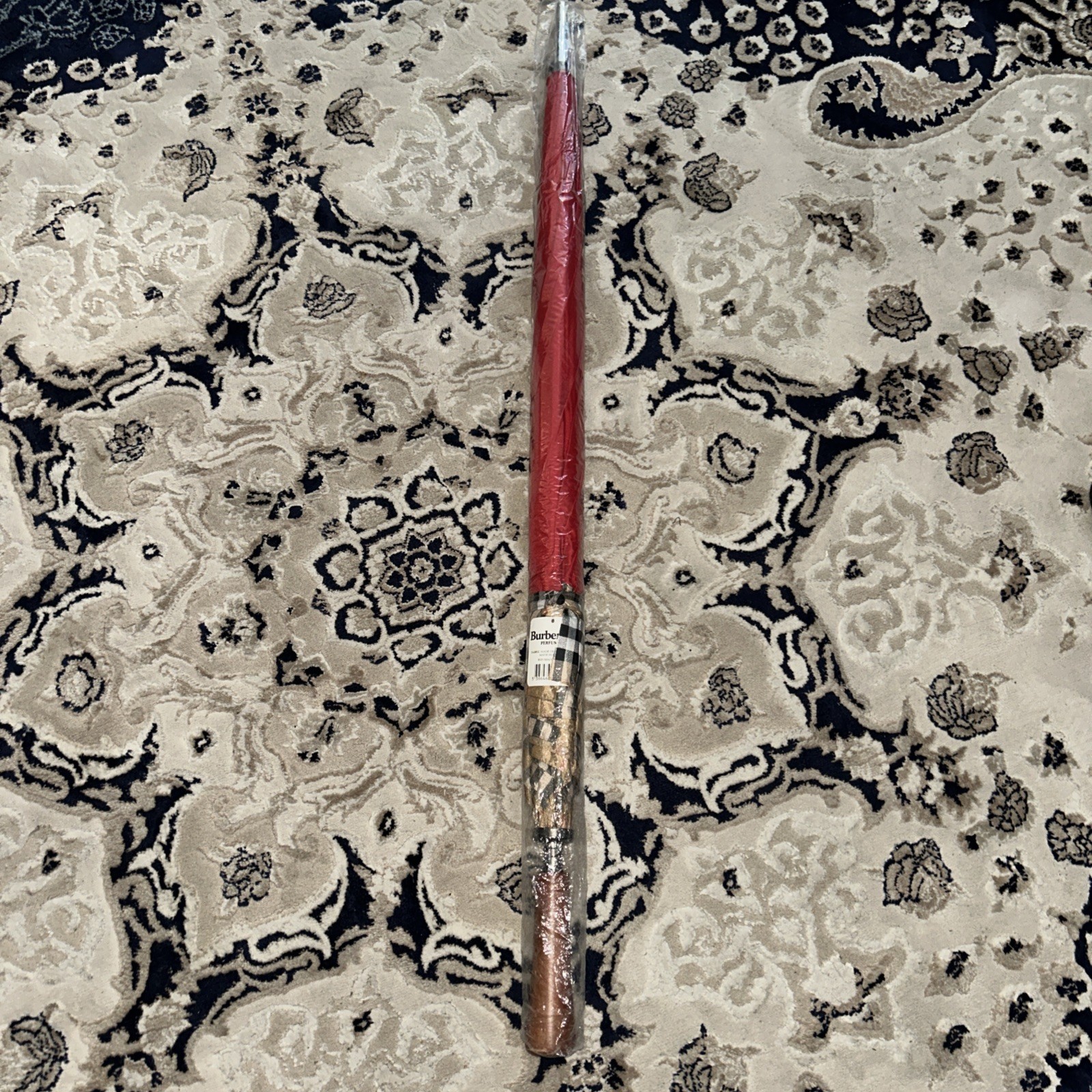 Burberry Umbrella Burberry Perfume  Extra Large Size Umbrella Red And Burberry