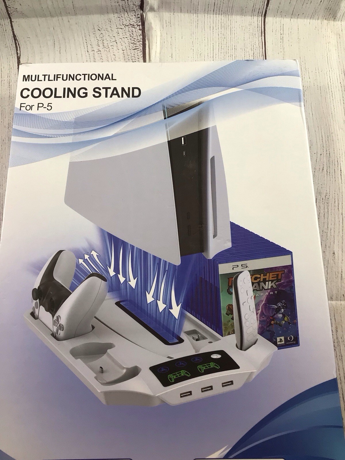 New YH-57 Multifunctional Cooling Stand For PS5 White