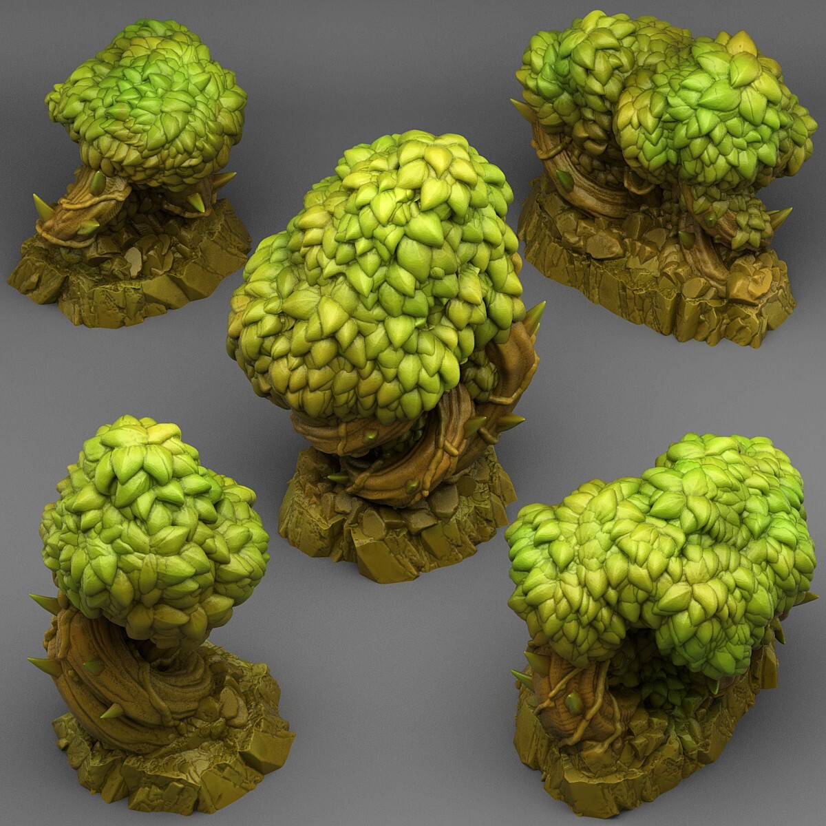 Magical Bramble Trees 40k Legion Terrain Scenery Tabletop Miniatures 28mm