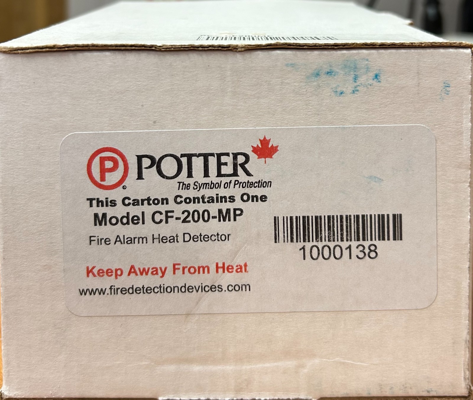 Potter CF-200-MP Fire Alarm Heat Detector
