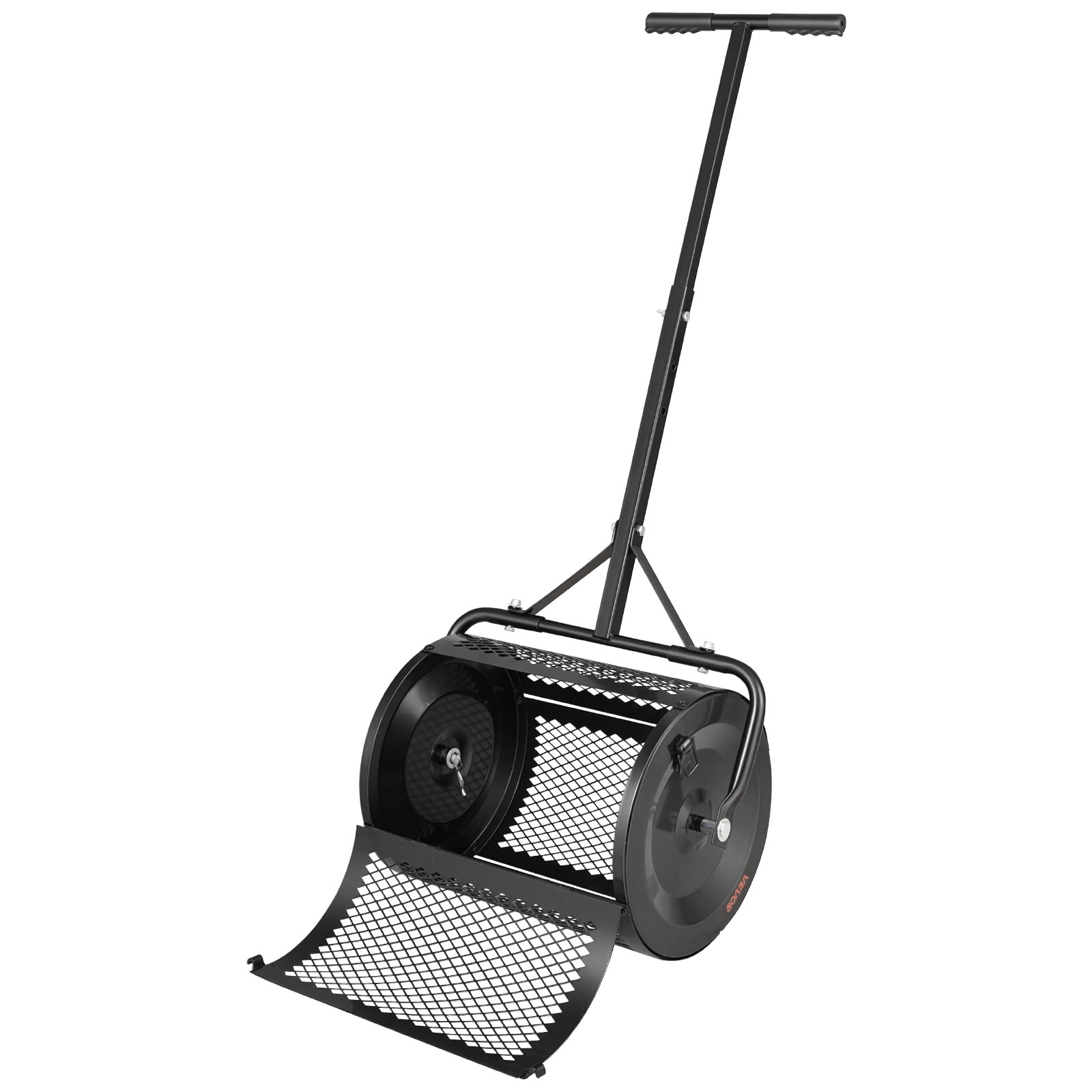 VEVOR Compost Spreader Peat Moss Spreader 16.5" with T-Shaped Handle for Yard