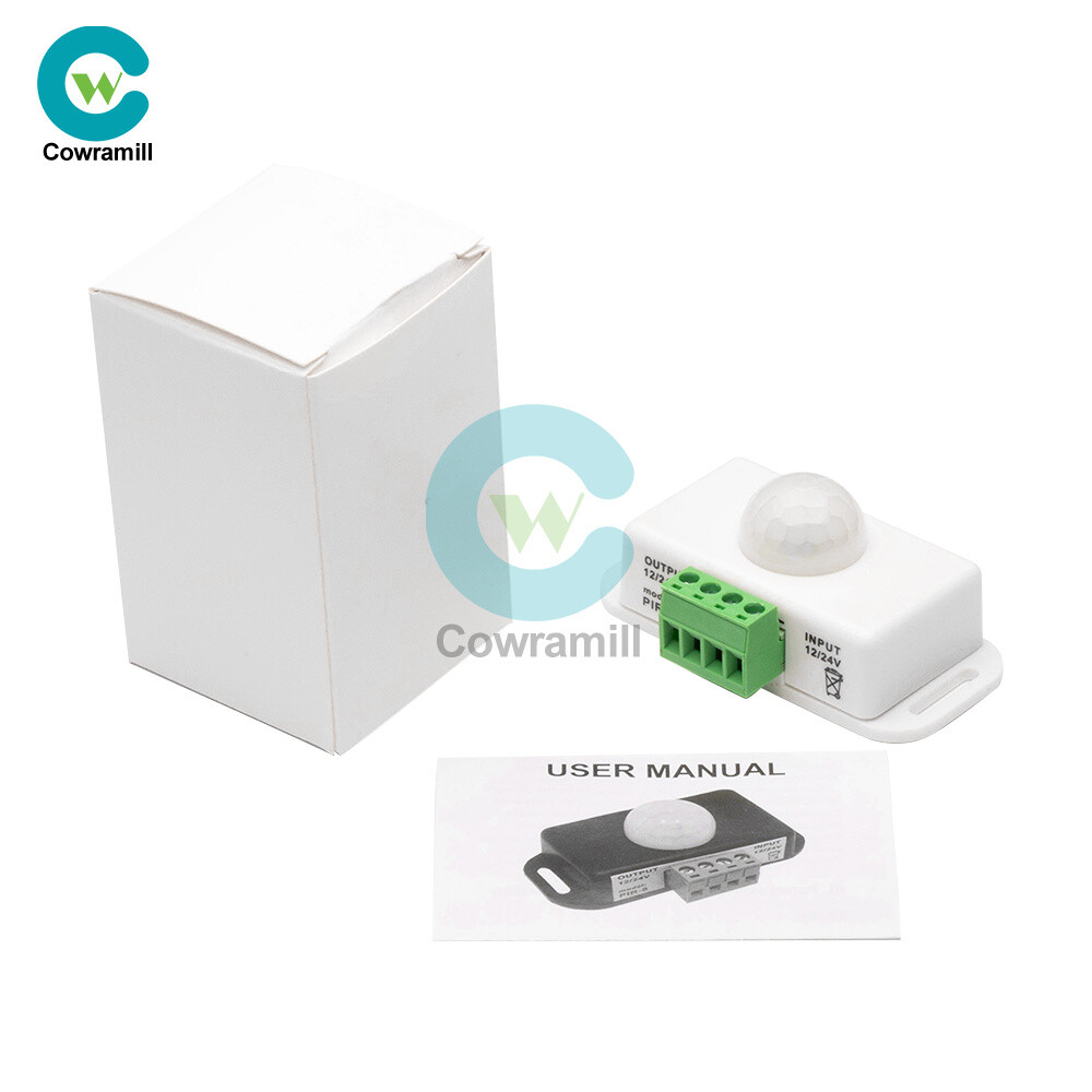 DC 12V-24V 8A/6A Automatic Adjustable Infrared PIR Motion Sensor Switch Module