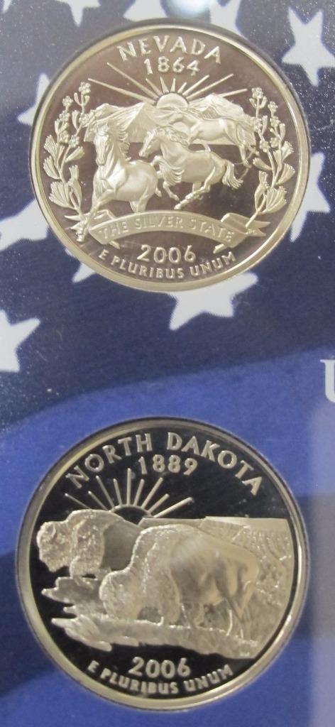2006 Quarter Proof Set * 5 Quarters * Proof * With Box and COA *