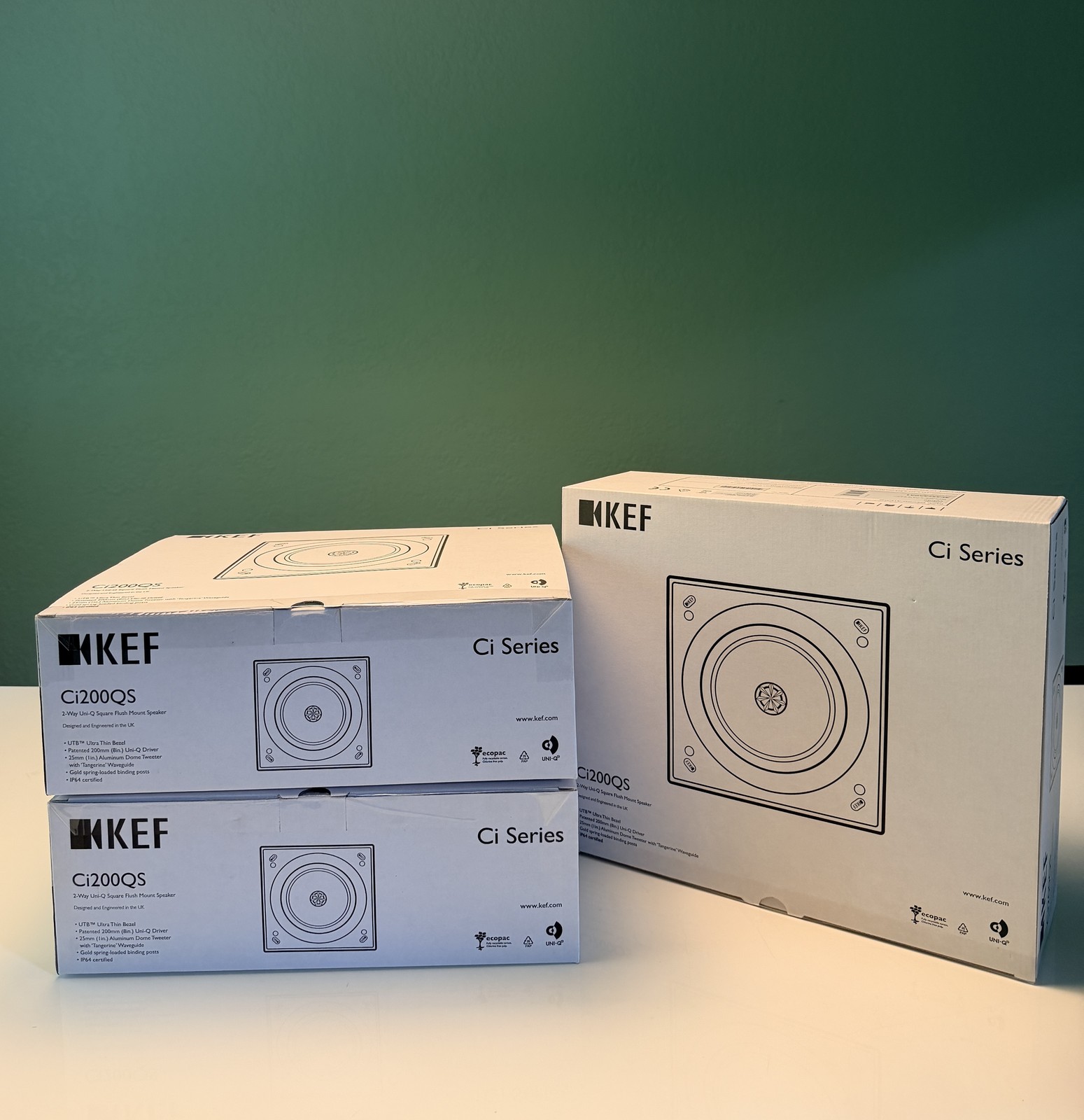Brand New Kef Ci200QS In-Ceiling Speaker / 3 speakers