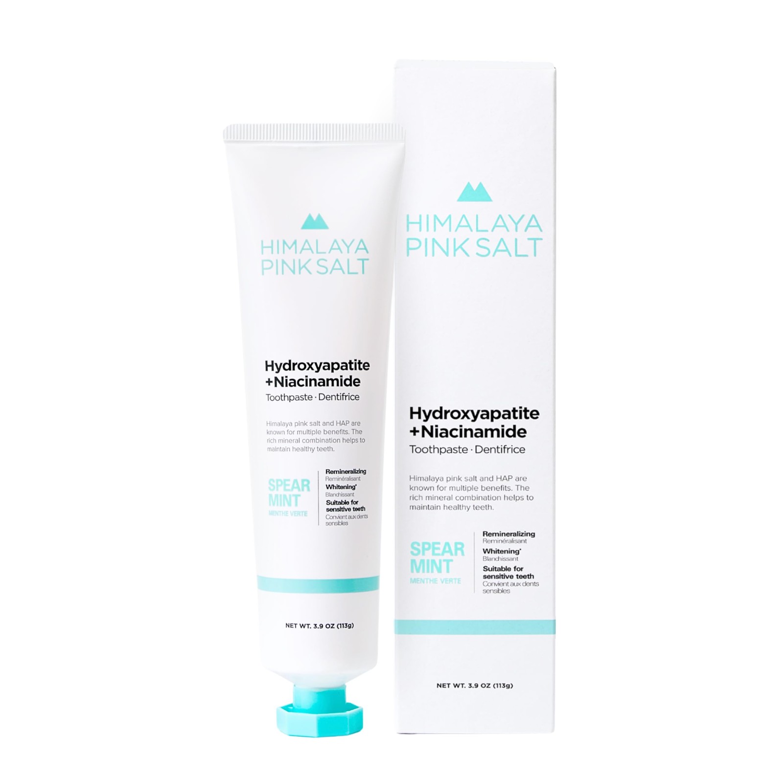 HIMALAYA PINKSALT Fluoride Free Hydroxyapatite 3.9 Ounce (Pack of 1)