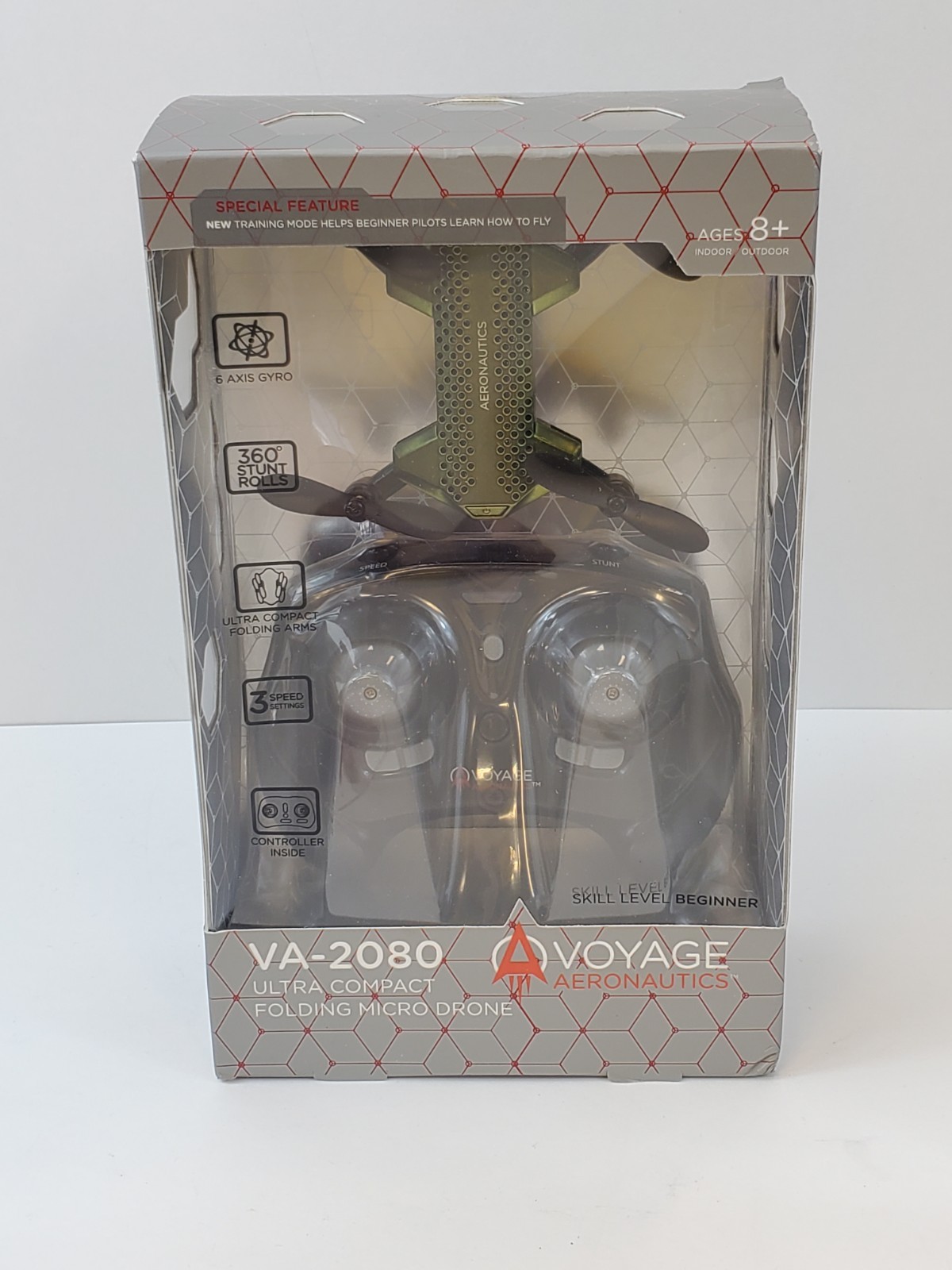Voyage Aeronautics VA-2080 Ultra Compact Folding Micro Drone Green Sealed