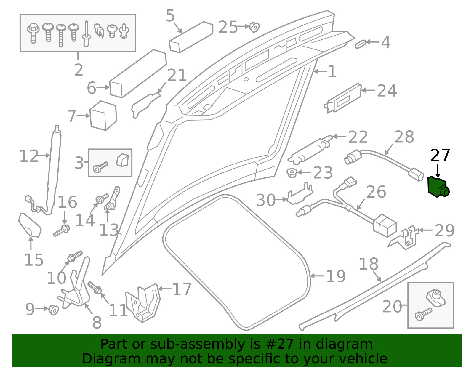 Genuine Audi Rear Camera 4N0-980-546-A