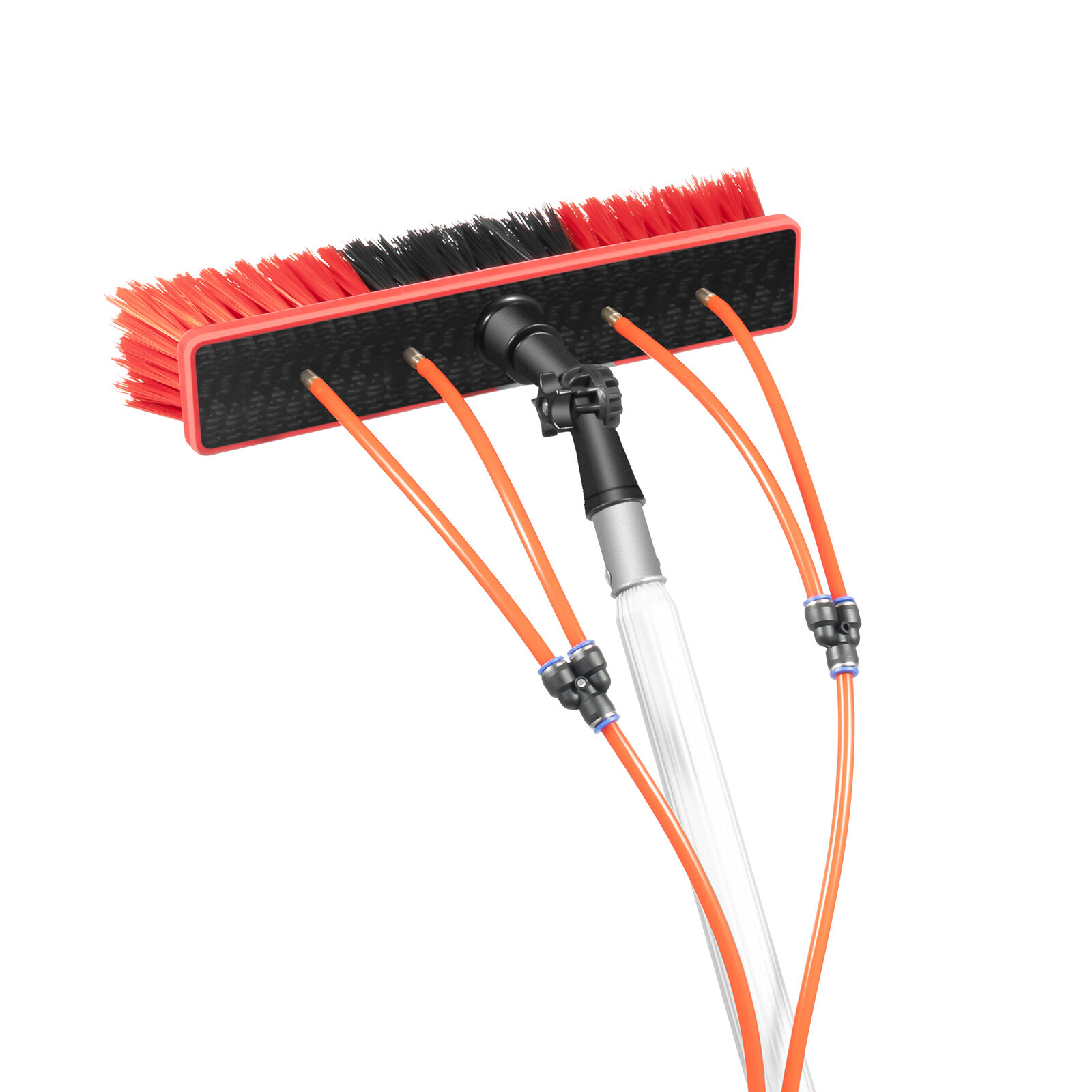For Window+ Solar Panel Clean Washing 26FT Water Fed Pole Cleaning Brush Tool