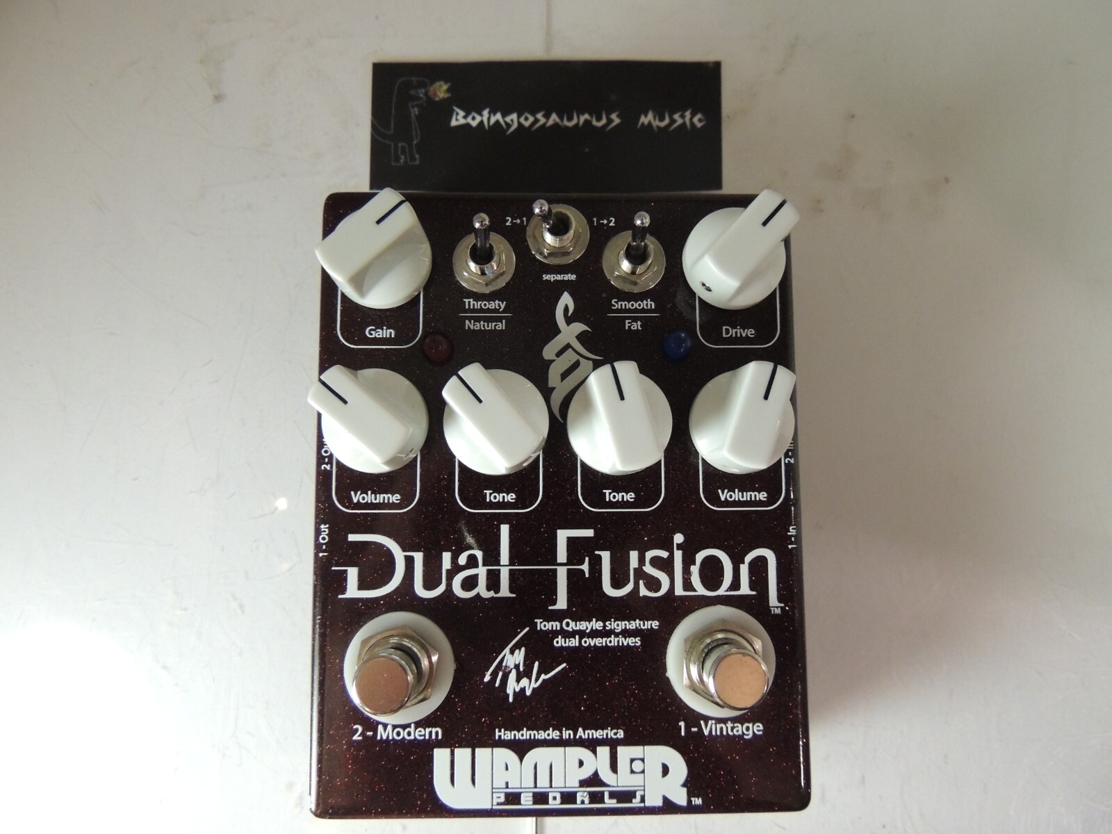 Wampler Dual Fusion Tom Quayle Signature Overdrive Effects Pedal Free USA S&H
