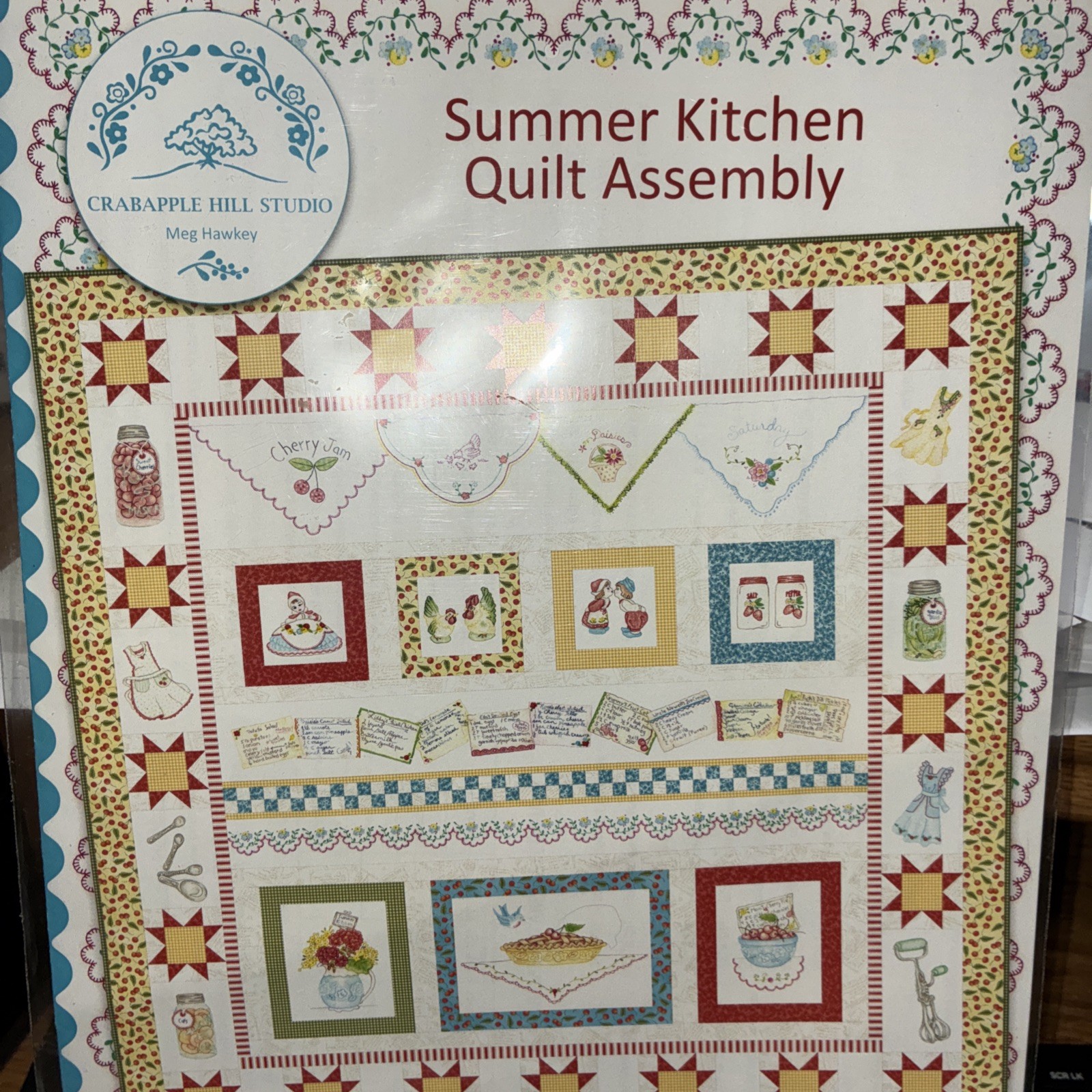SUMMER KITCHEN  #11  QUILT ASSEMBLY~ pattern~ CAH- pre-owned OOP