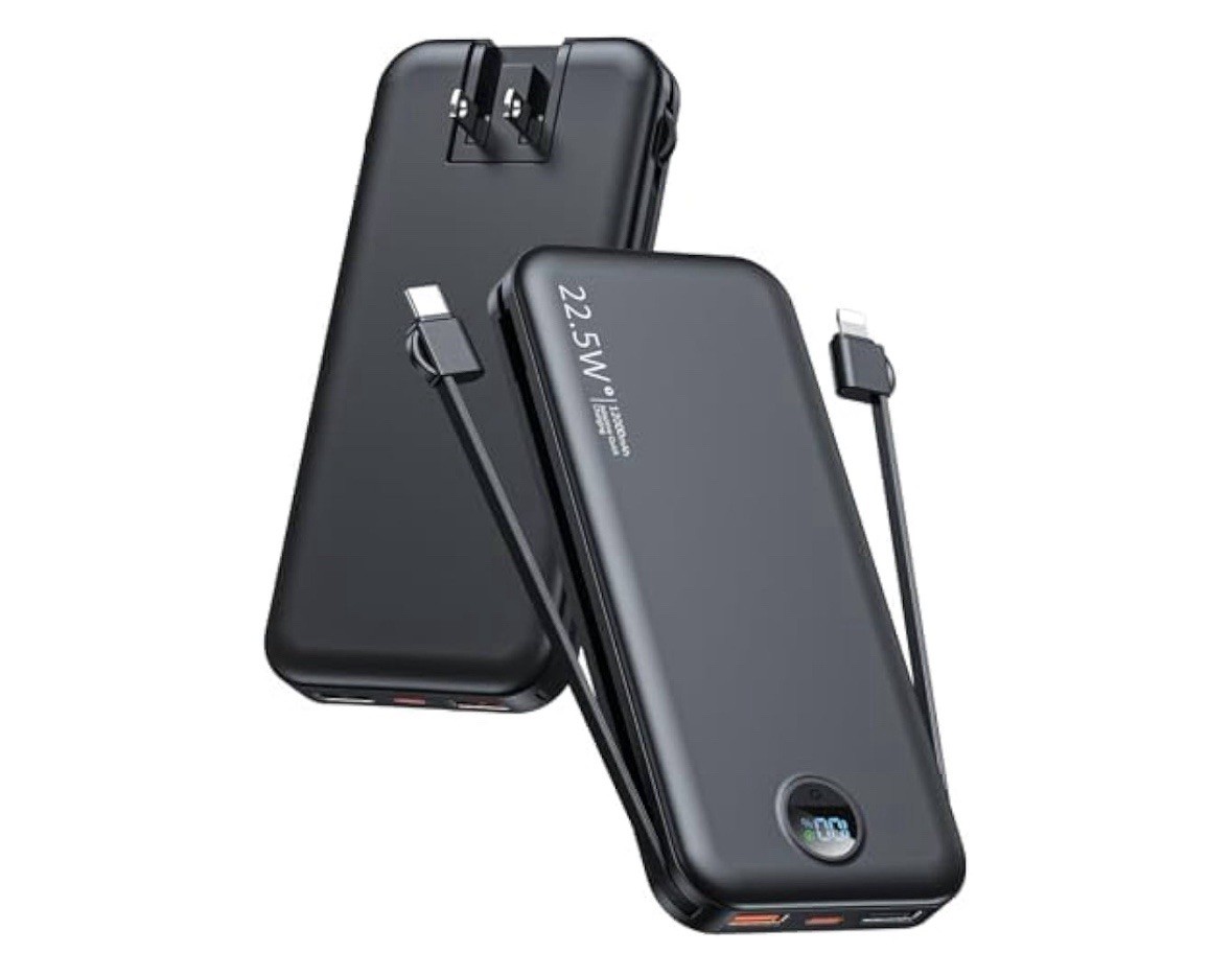 Portable Charger, 12000mAh 22.5W Type C Fast Charging Power 12000mah, Black