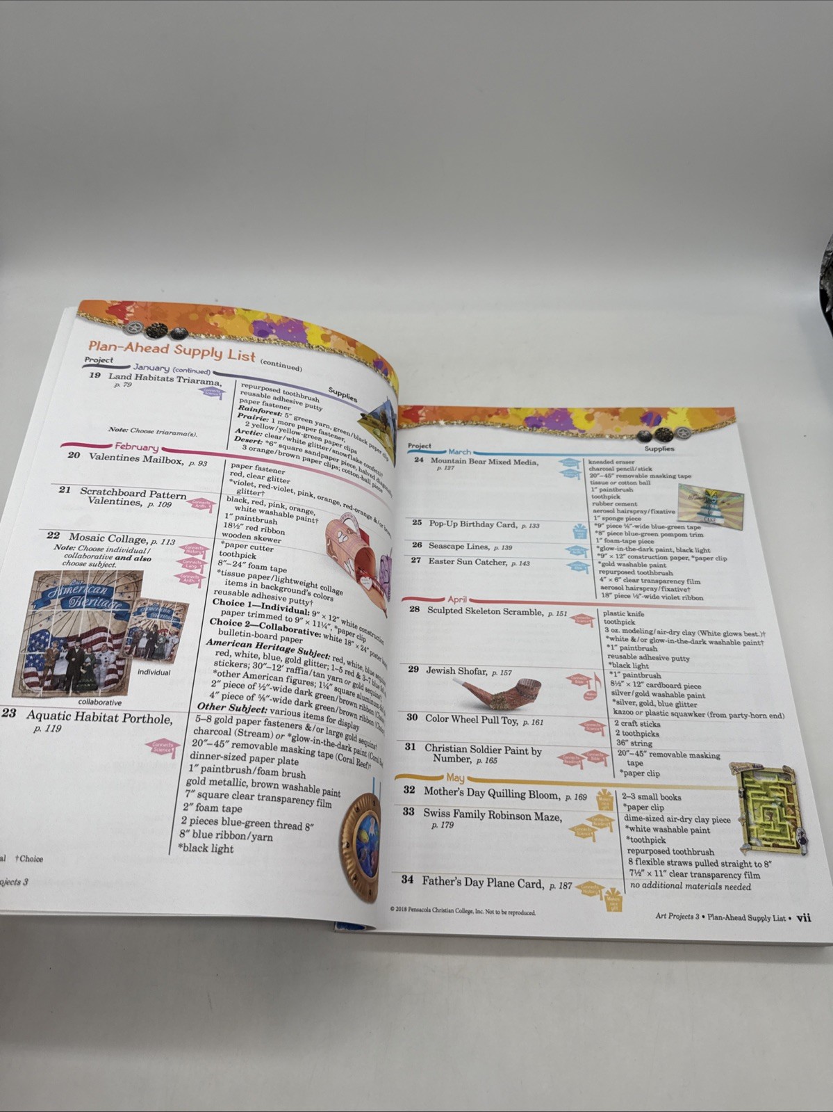 Abeka Art Projects 3 Student Workbook (5th Edition) 3rd Grade