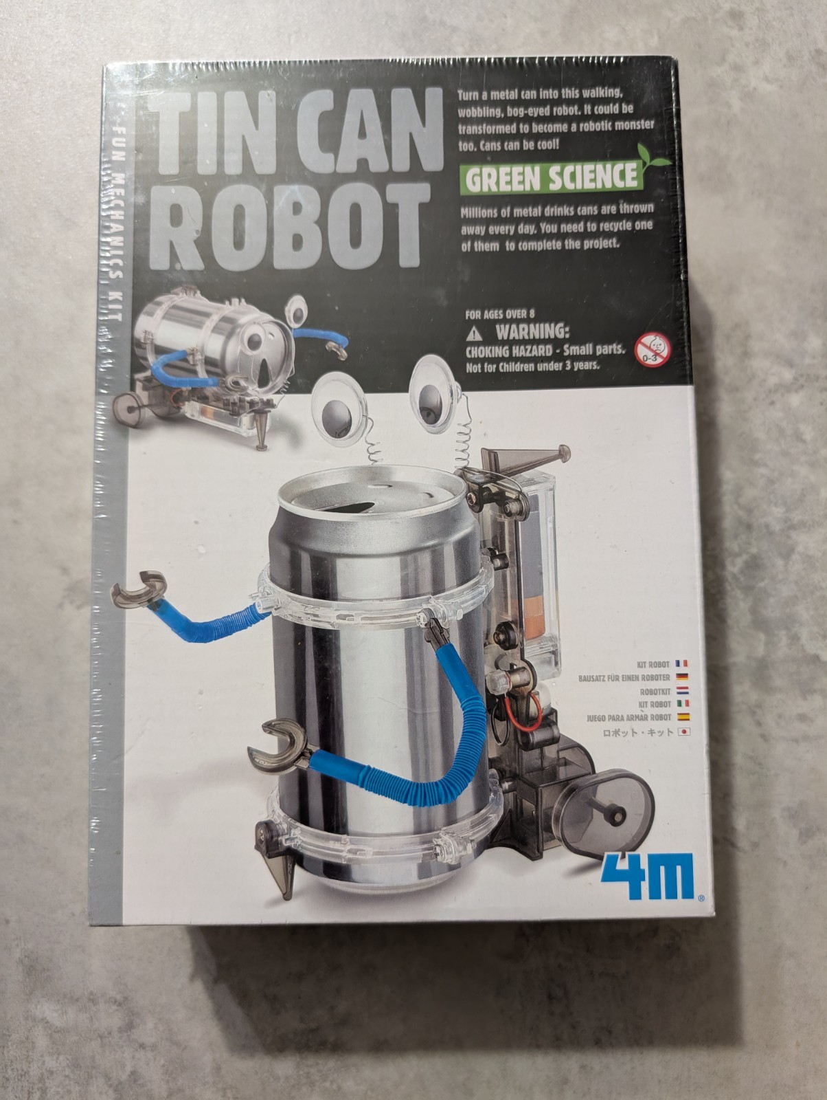 Tin Can Robot Kit By Toysmith Green Science Upcycle Education New factory sealed