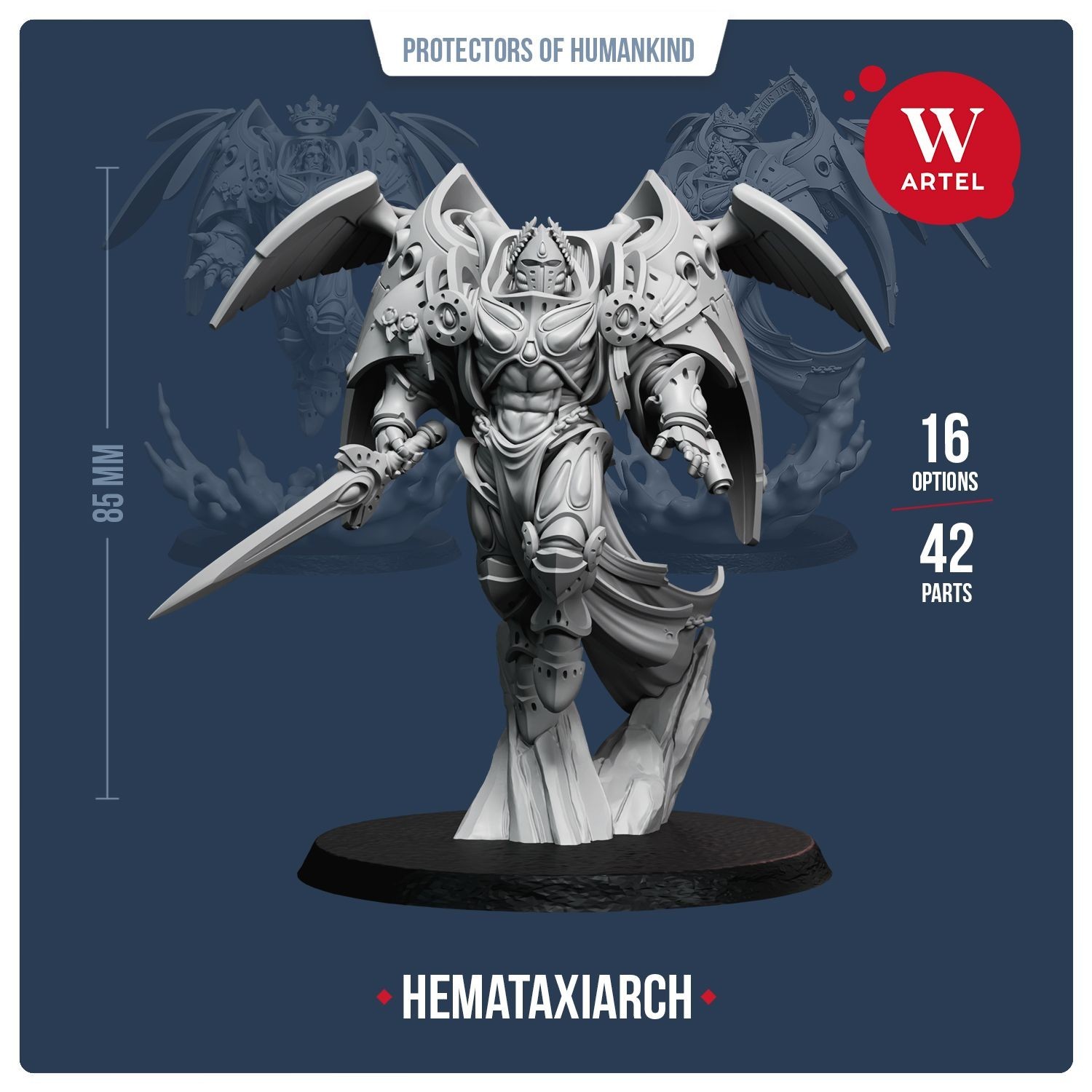 Hemataxiarch Artel W Blood Angels Sanguinius Mephiston Commander Dante HQ