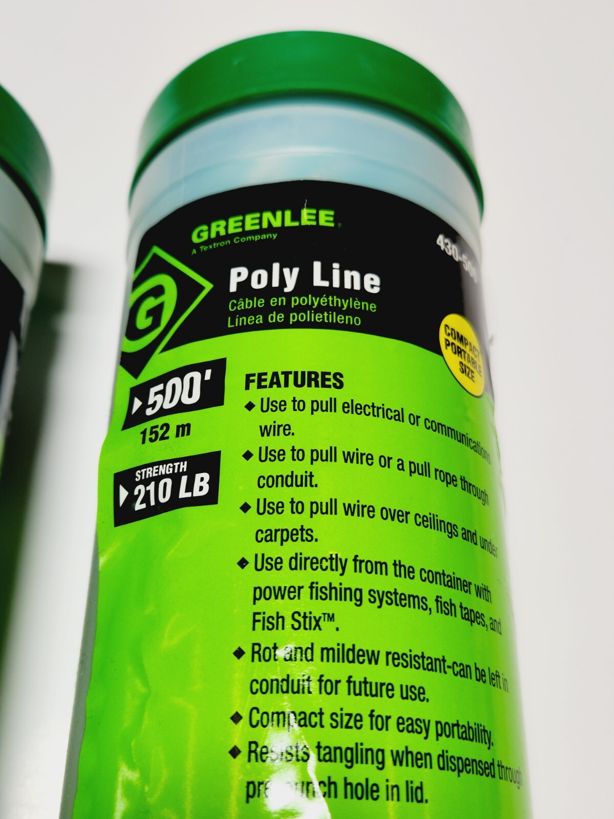 Greenlee Poly Line 500' 2pk