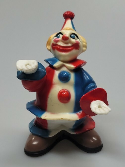 Vintage 1977 Wilton Cake Topper Clown Cake Topper Plastic Figure 5"