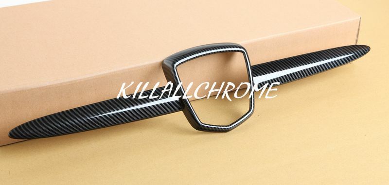 For Abarth Carbon Fibre Whisker Grill Badge Trim Cover 500 595 695 UK SELLER
