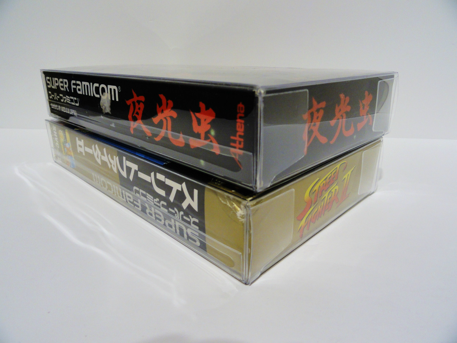 25 Box Protectors For SUPER FAMICOM Video Games Clear Custom Cases SFC CIB