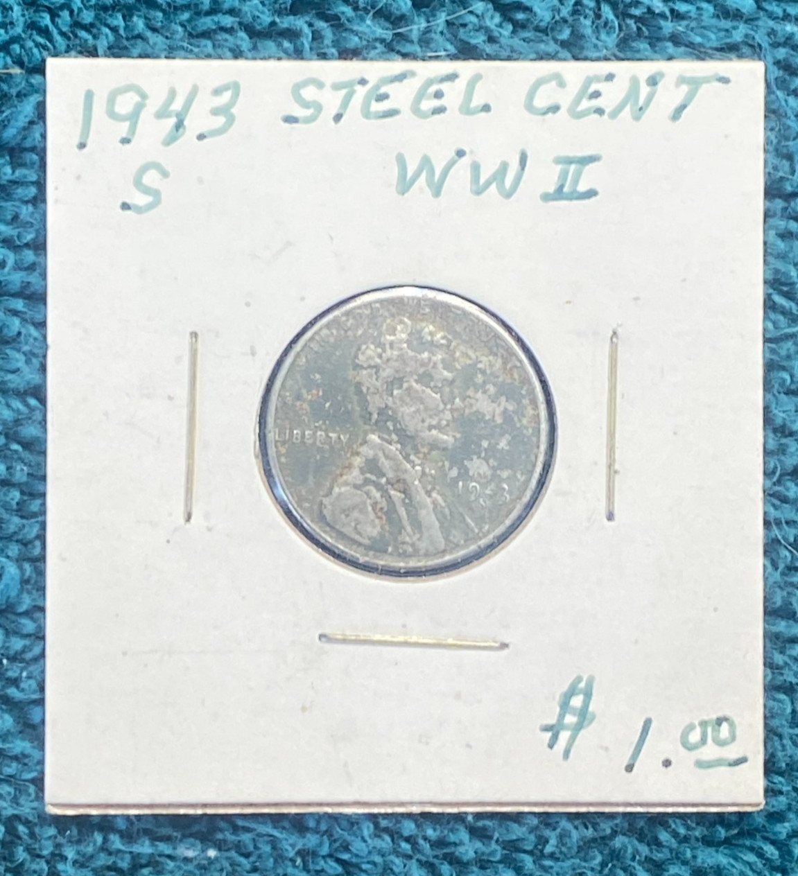 STORAGE UNIT FIND 1943 S Steel WWII  Lincoln Cent Penney