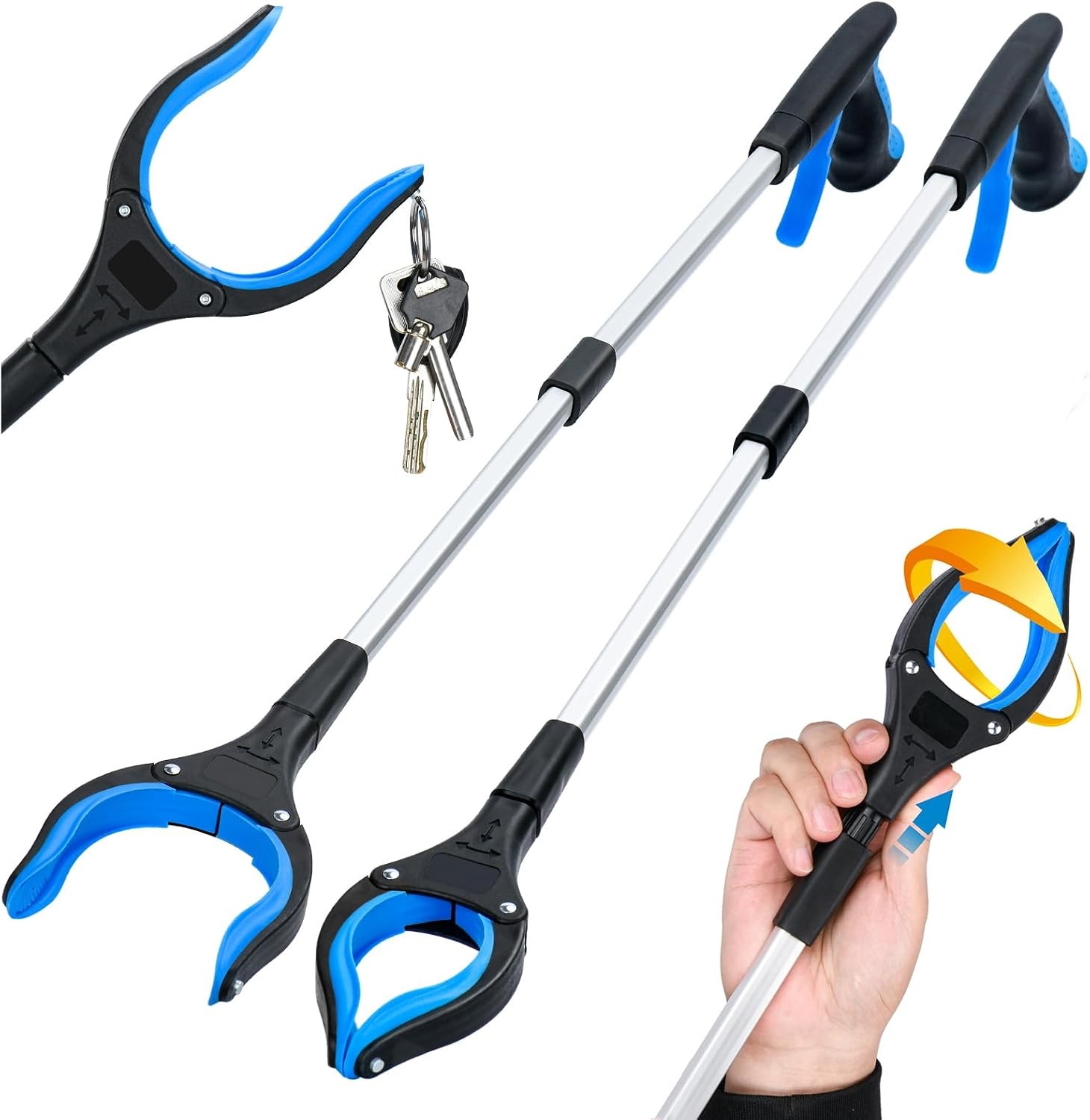 2-Pack Grabber Reacher Tool & Reacher Grabber Pickup Tool,32 inch Upgrade