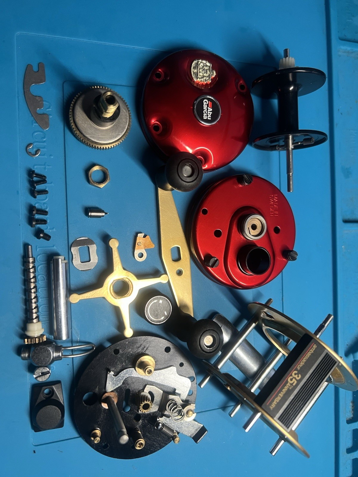 Abu Garcia 5000 35th Anniversary Red Gold Sweden 75564 Serviced By The Reel Doc