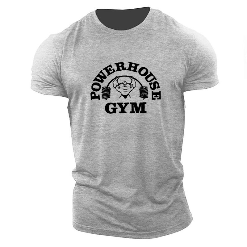 Men's Muscle T-Shirt Bodybuilding Gym Tee Short Sleeve Fashion Workout Shirts