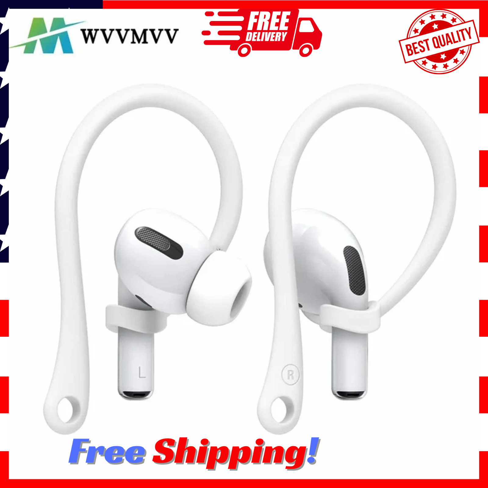 Silicone Sports Anti-lost Ear Hook For AirPods 1 2 3 4 Pro Strap Earhook Holder
