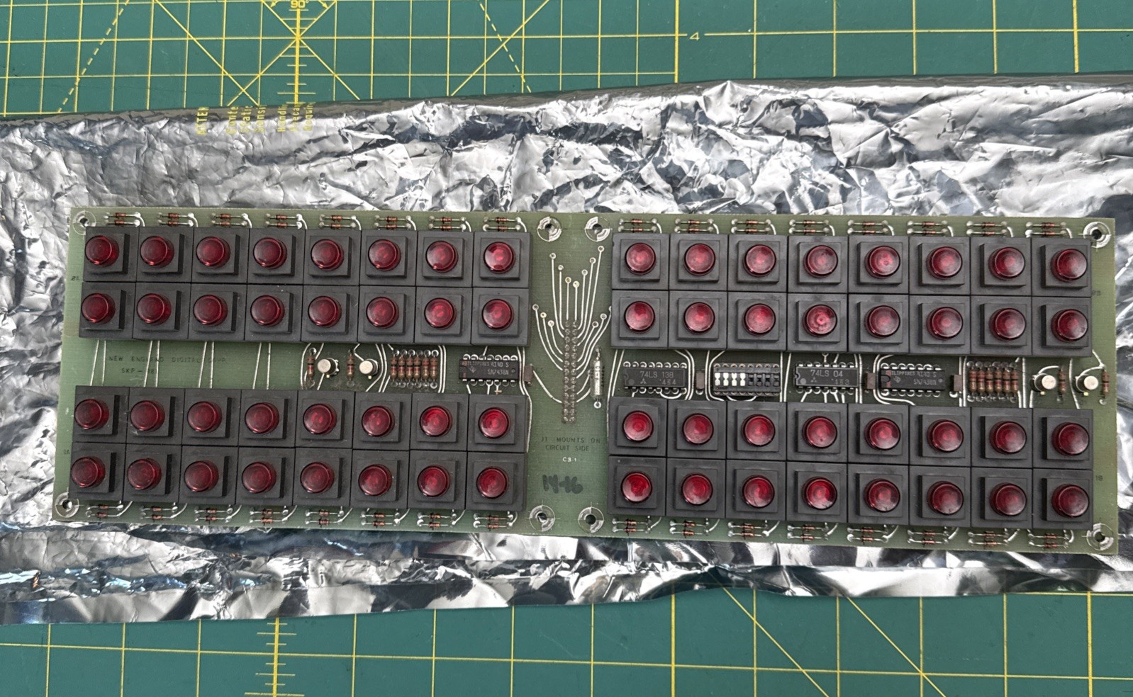 New England Digital Synclavier SKP Keyboard Button Card
