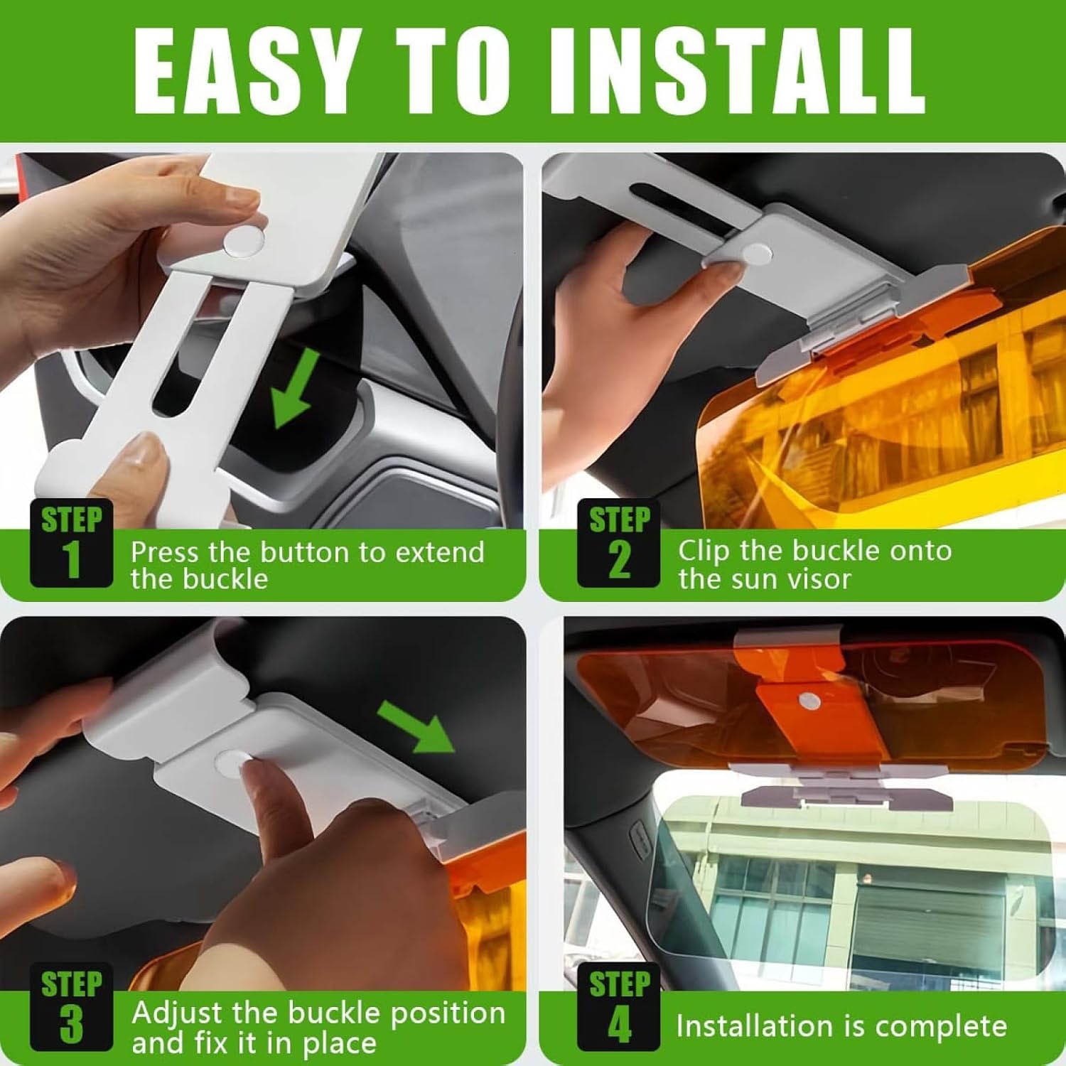 Day Night Universal HD Car Sun Visor Extension Car Anti Glare Driving Tac Visor